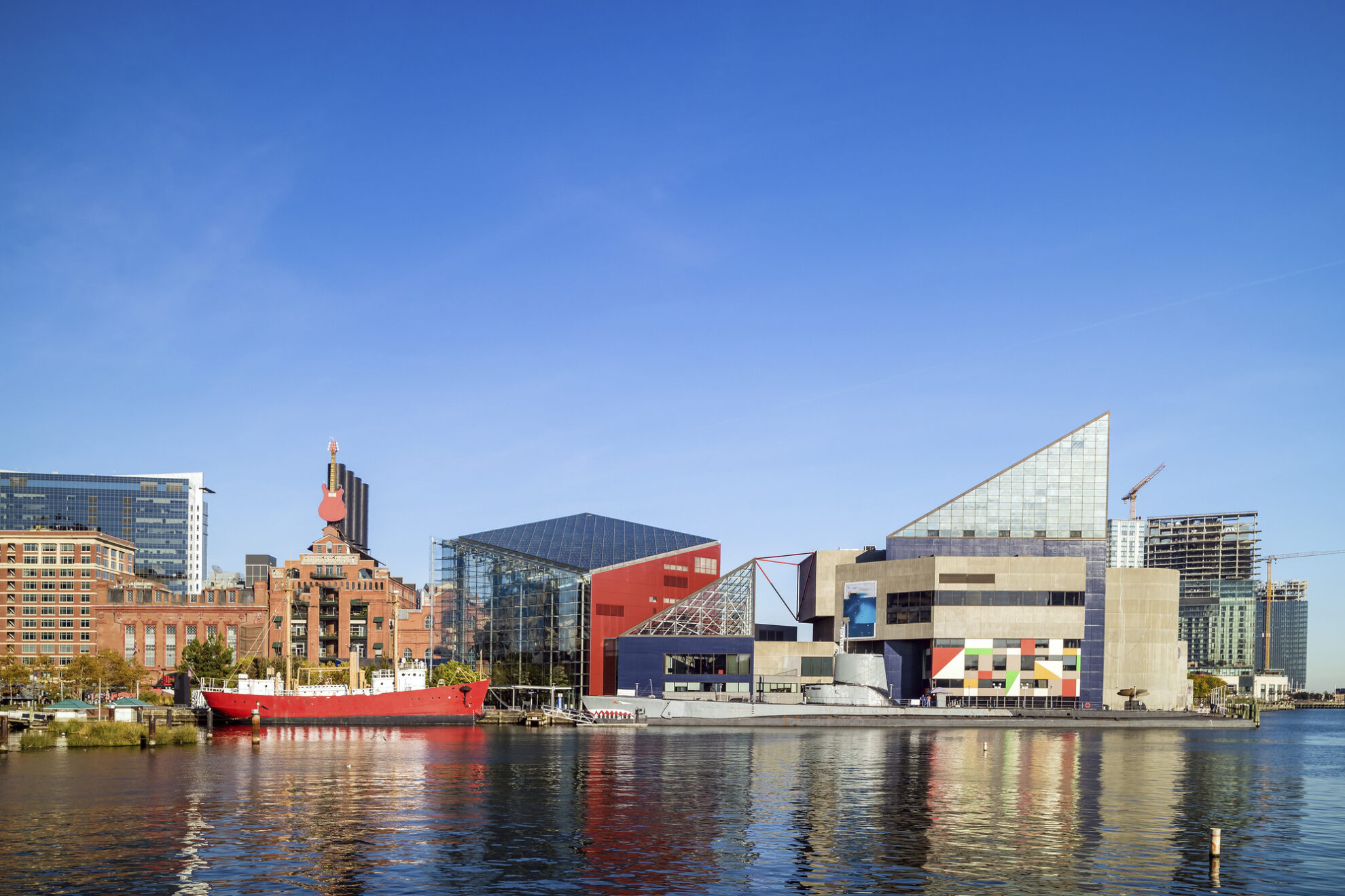 Hafen und Wasserfront von Baltimore, USA