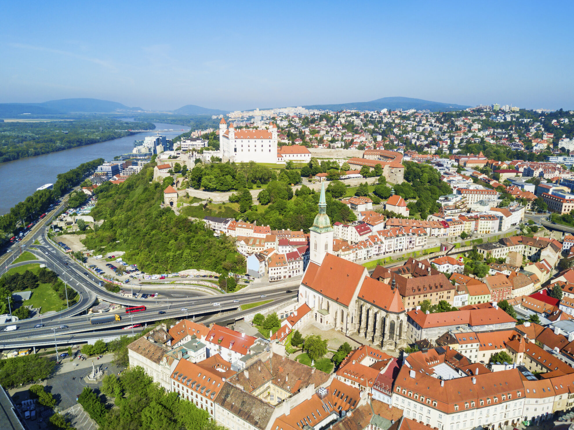 Luftansicht von Bratislava, Slowakei
