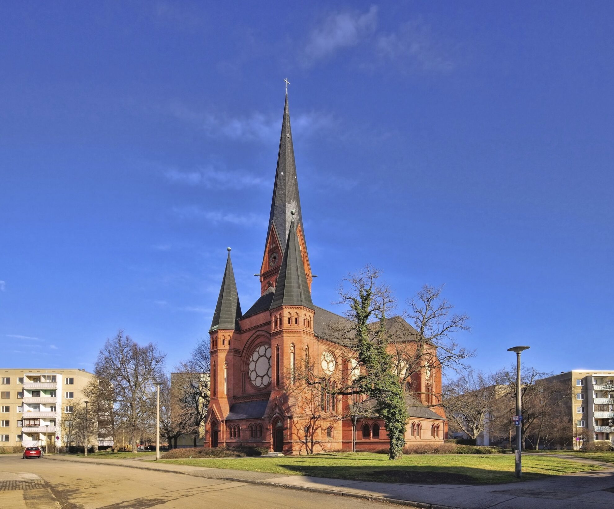 Die Pauluskirche in Dessau, Deutschland