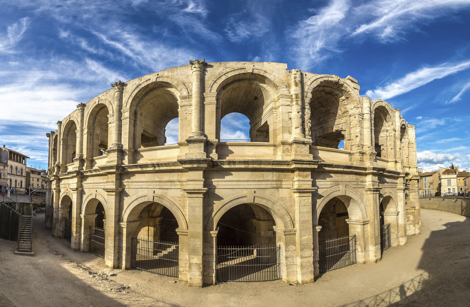 Das Amphitheater in Arles, Frankreich