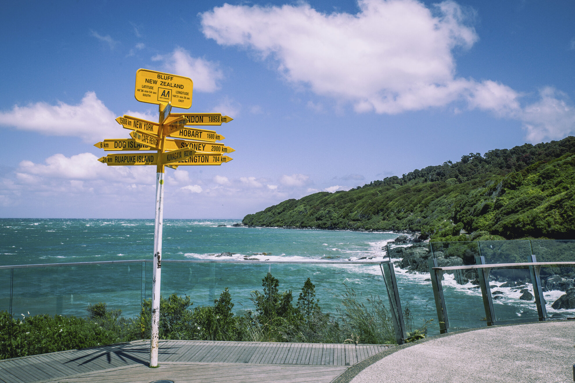 Wegweiser in Neuseeland