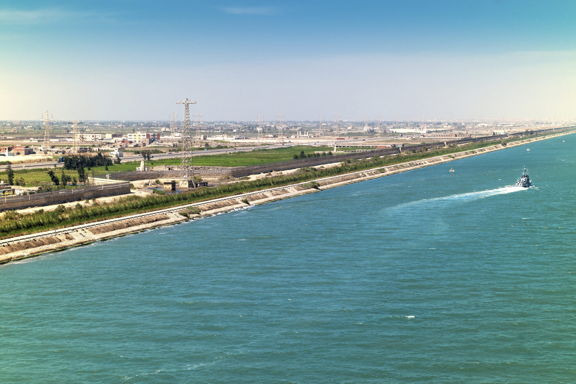 Ausgang des Suez-Kanal, Ägypten
