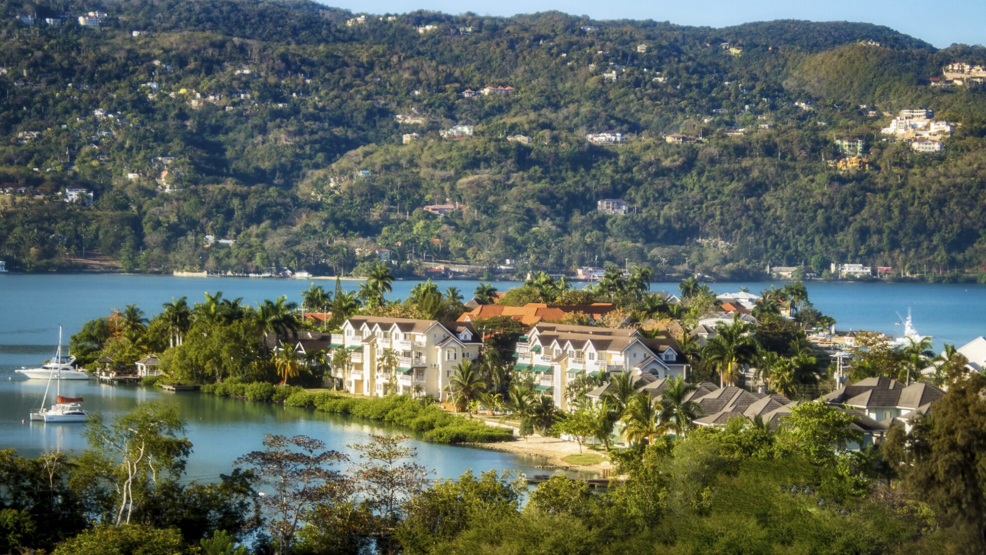 Panoramaaufnahme von Montego Bay, Jamaika
