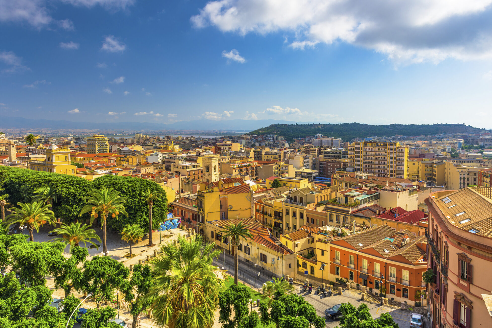 Stadtbild von Cagliari auf Sardinien, Italien