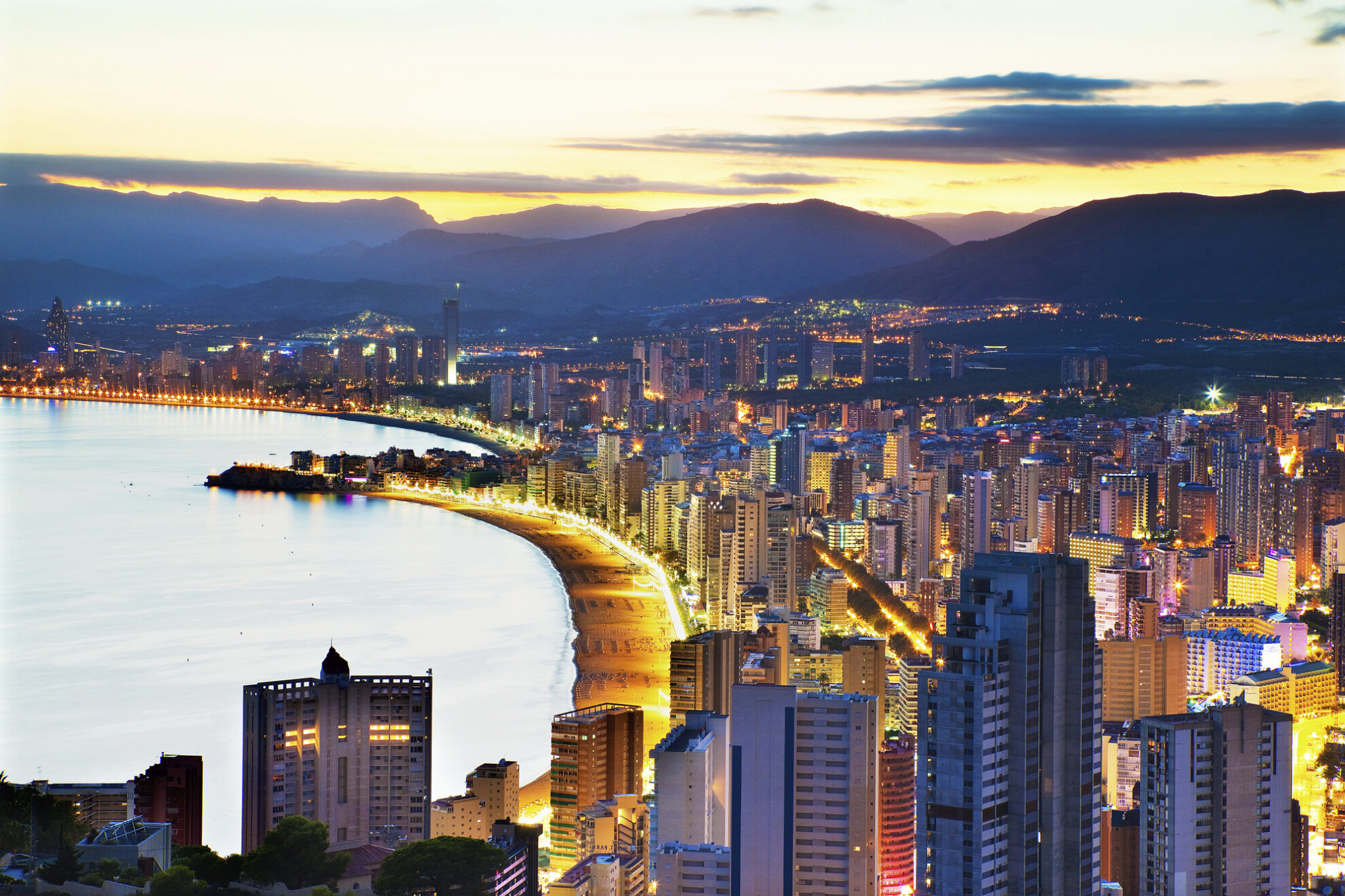 Costa Blanca in Benidorm, Spanien