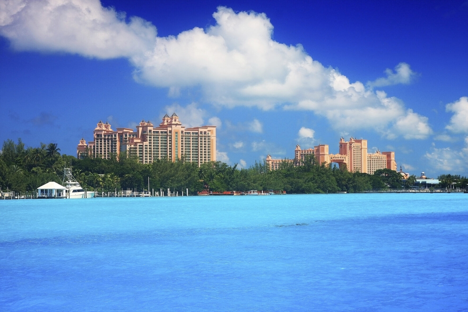 Skyline von Nassau, Bahamas