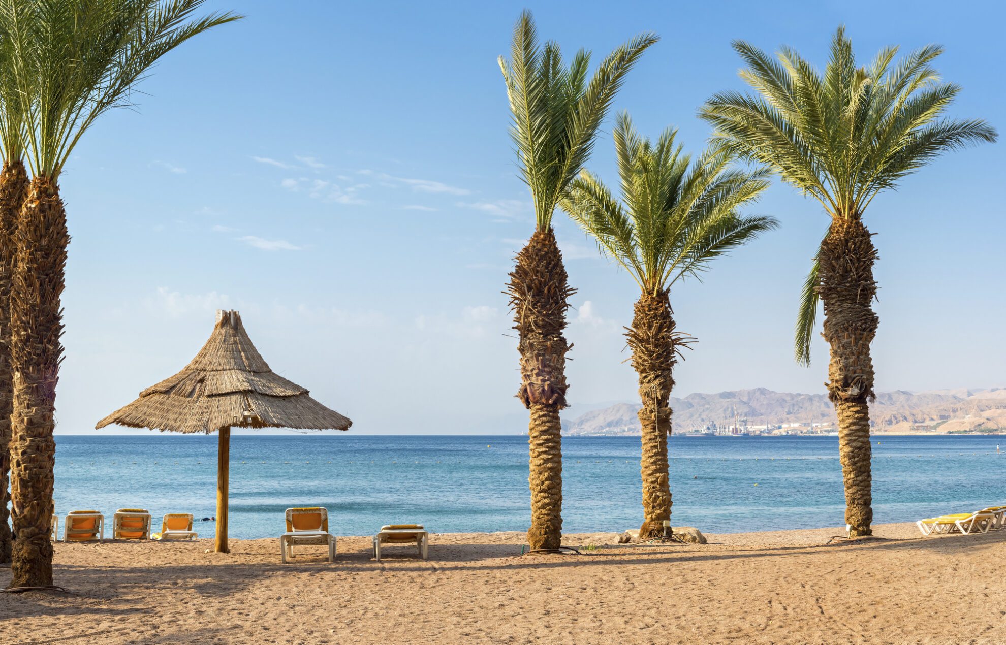 Strand in Aqaba, Jordanien