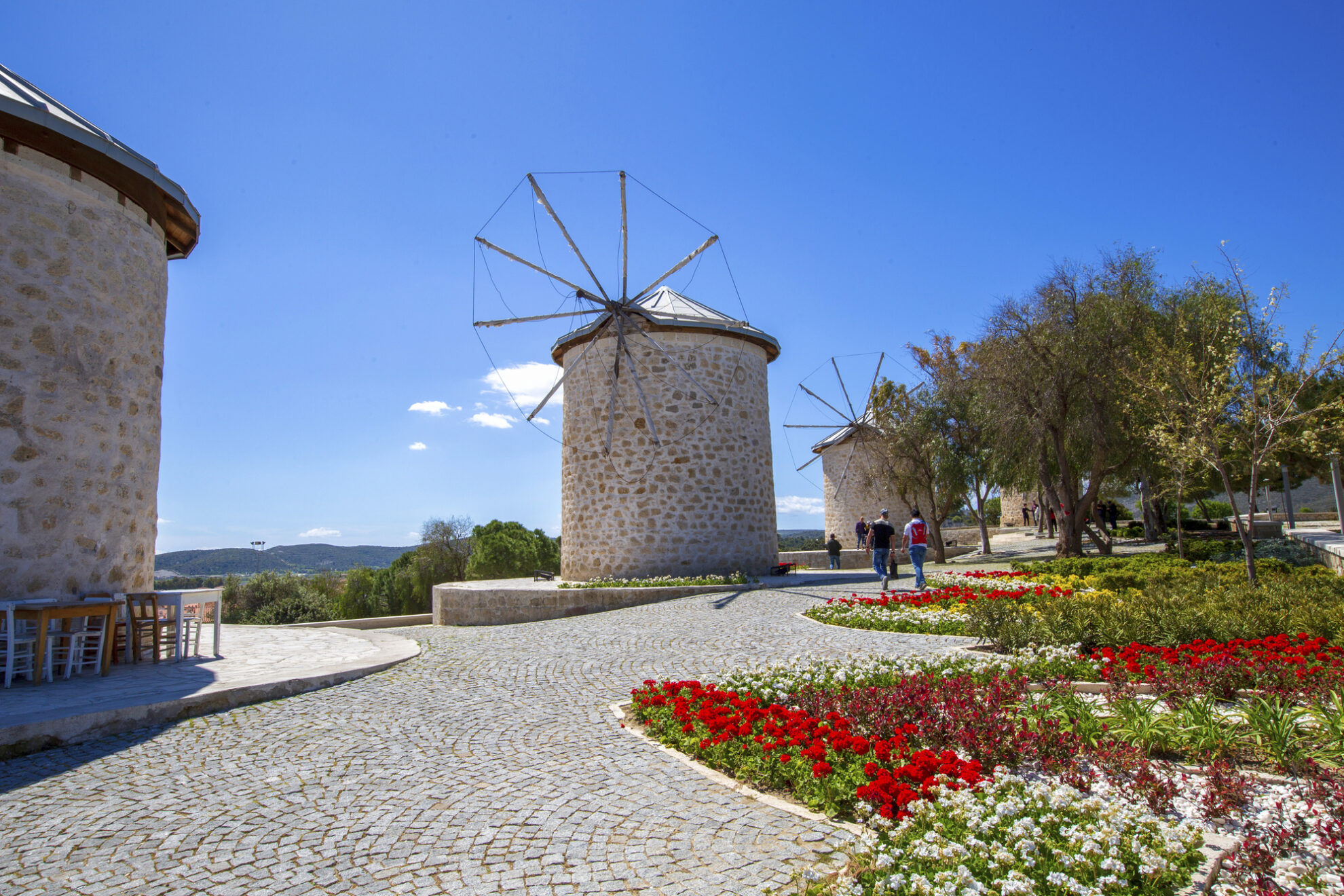 Windmühle in Çesme, Türkei