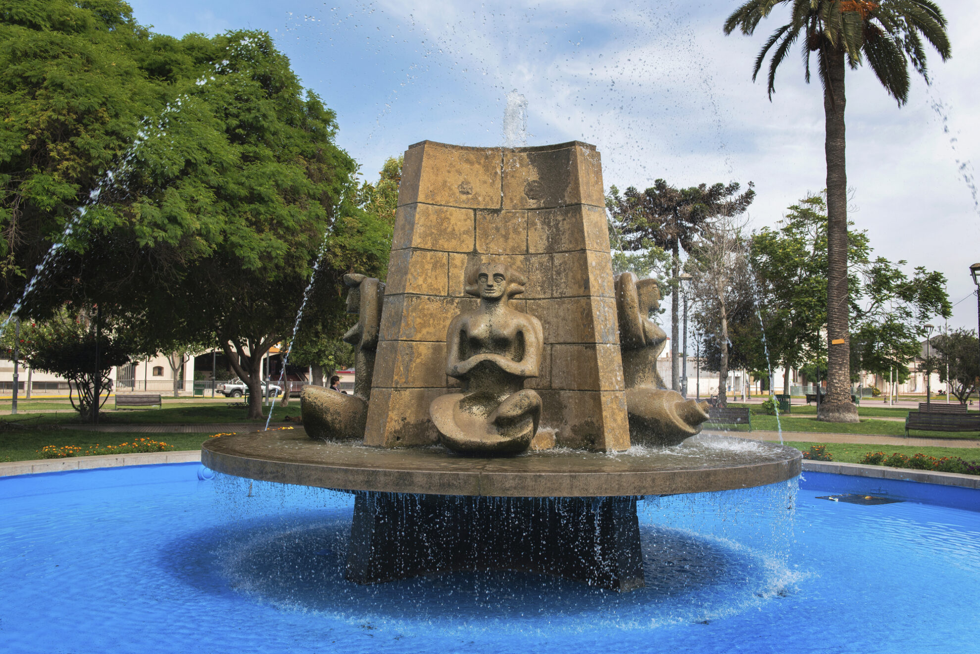 Brunnen am Plaza de Armas in Coquimbo, Chile