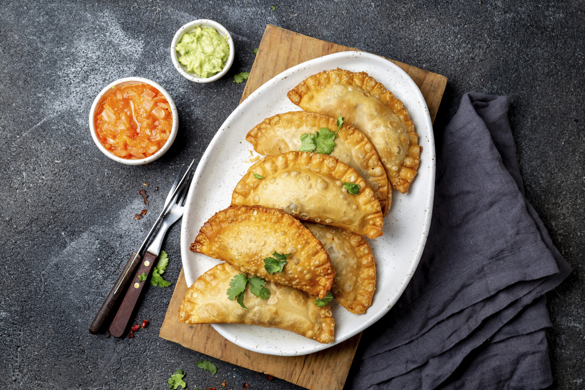 Frittierte Empanadas aus Chile