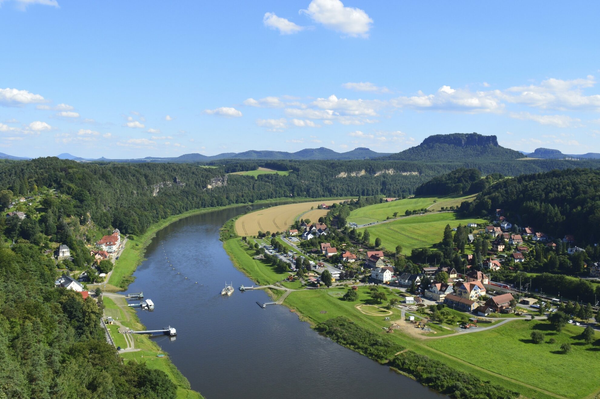 Bad Schandau an der Elbe, Deutschland