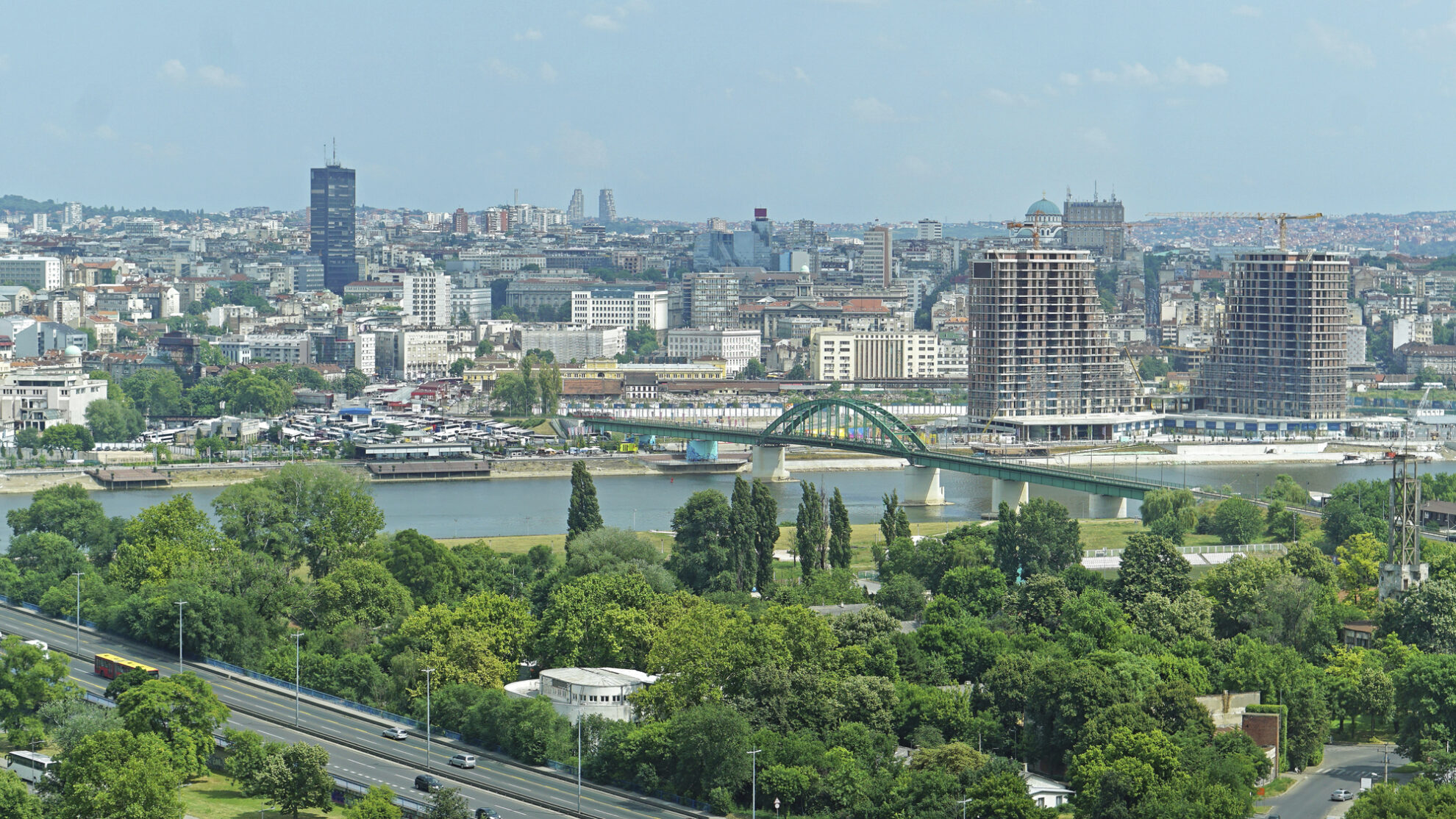 Skyline von Belgrad, Serbien