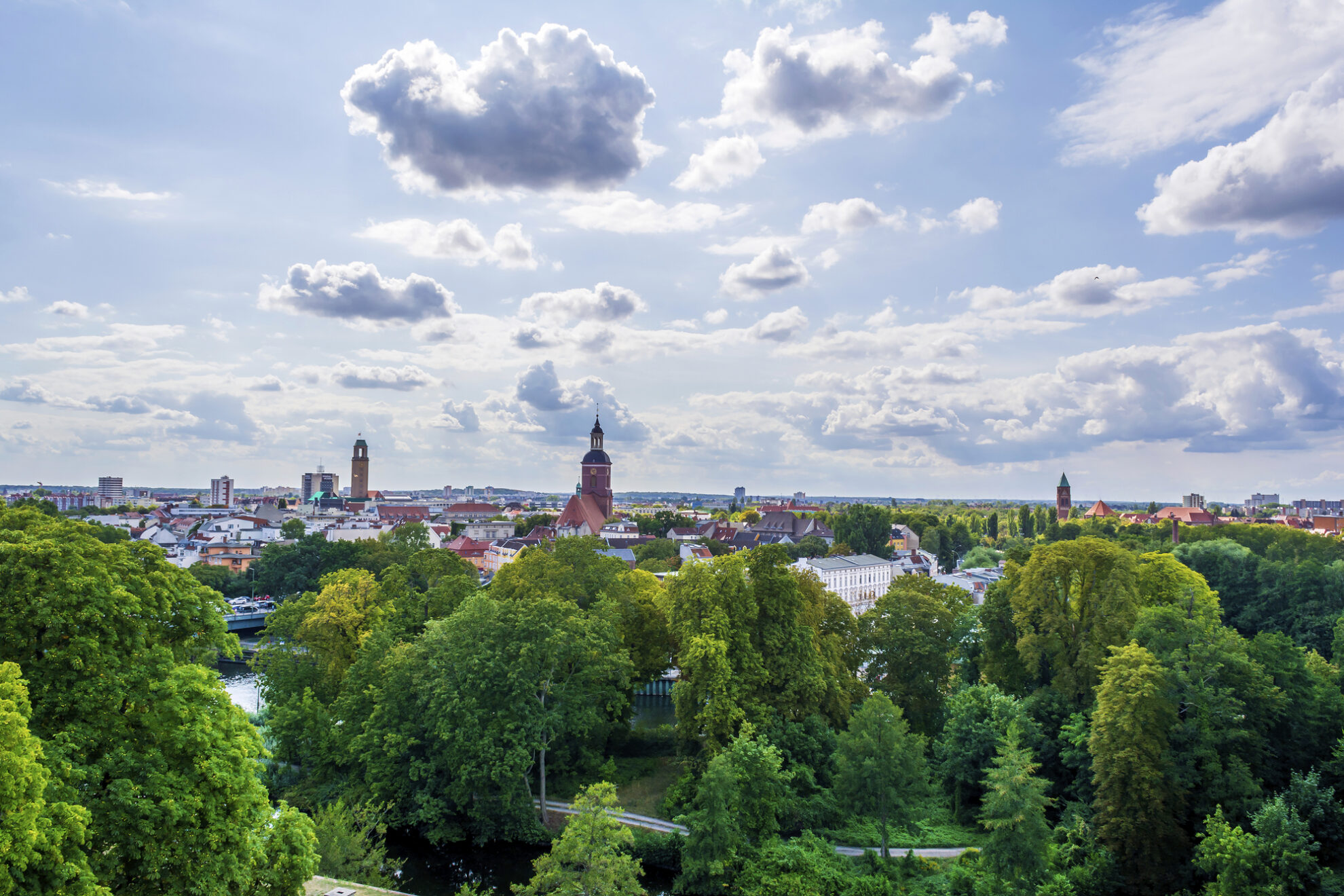 Skyline von Berlin Spandau, Deutschland