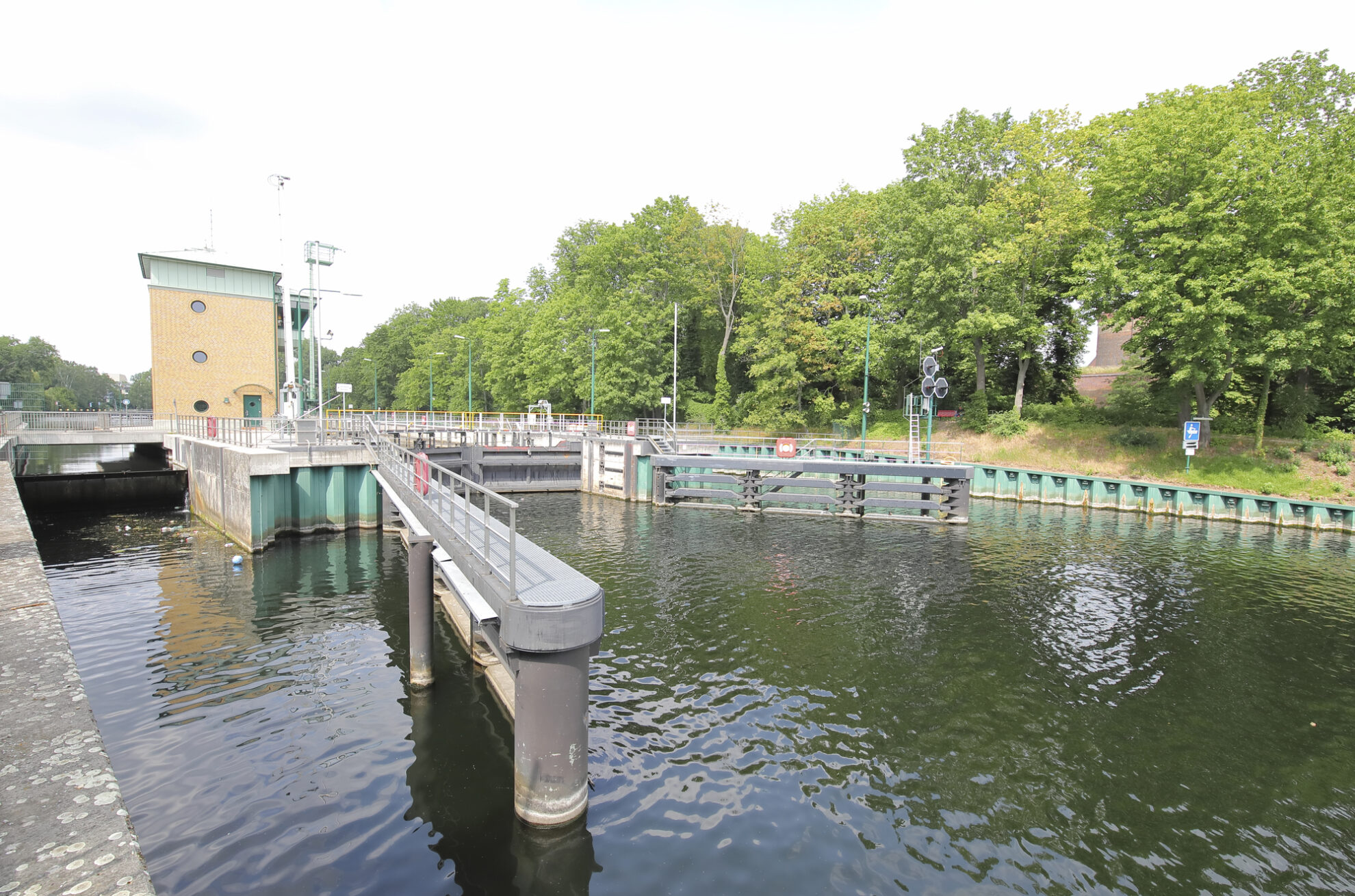Schleuse in Berlin Spandau, Deutschland