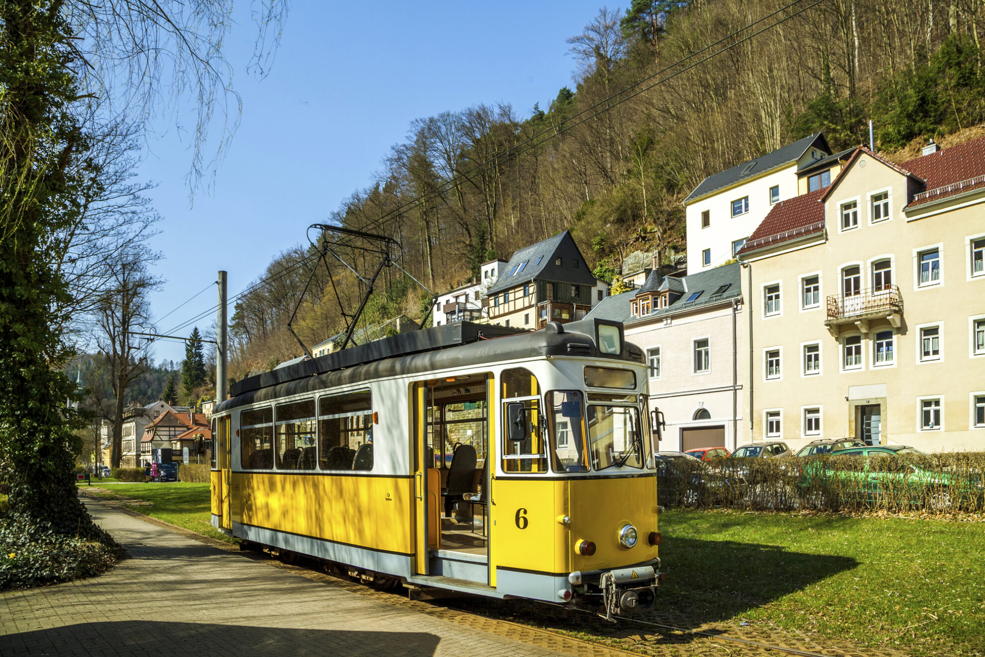 Historischer Zug in Bad Schandau,Deutschland