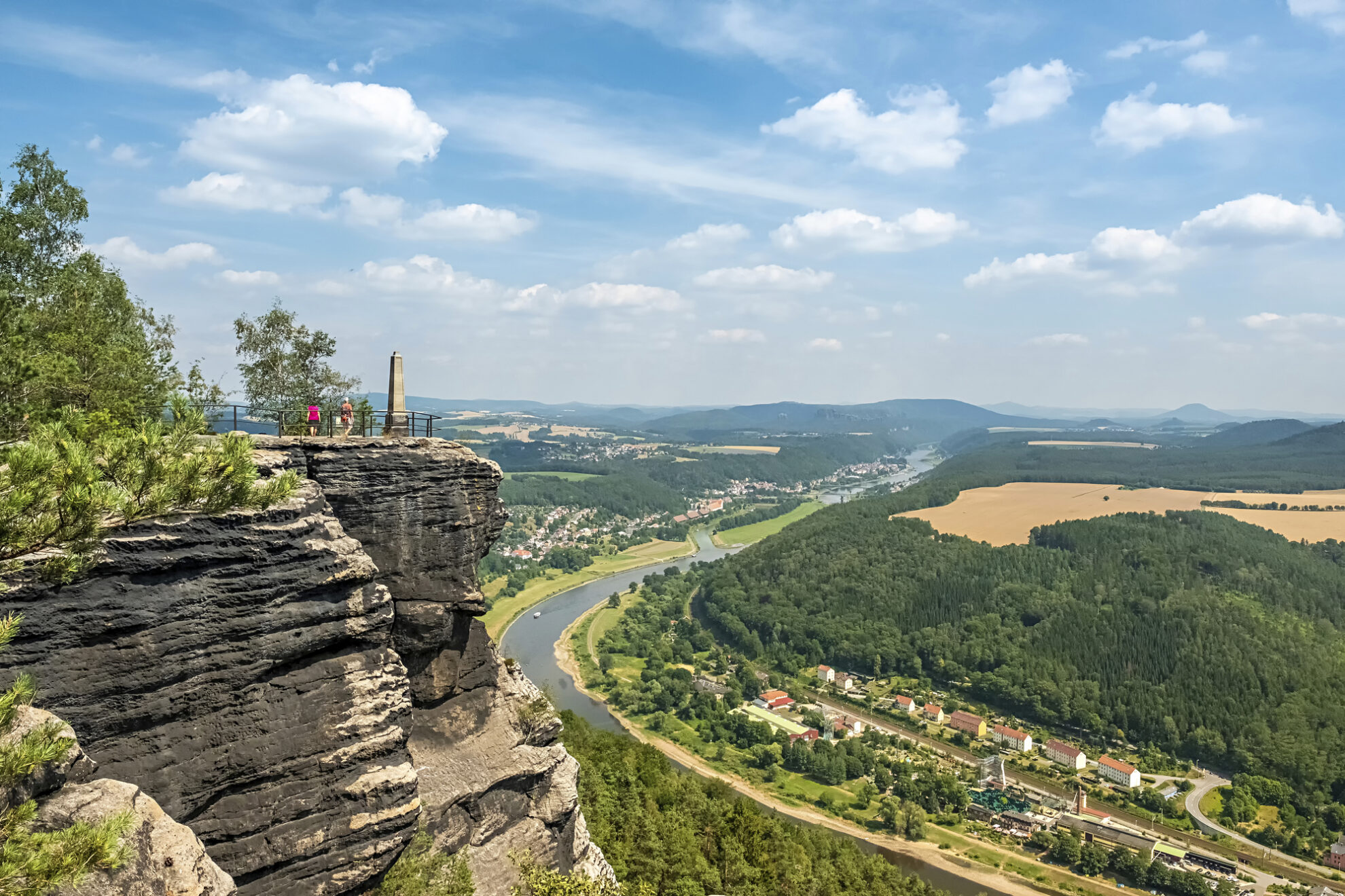 Panorama von Lilienstein, Deutschland