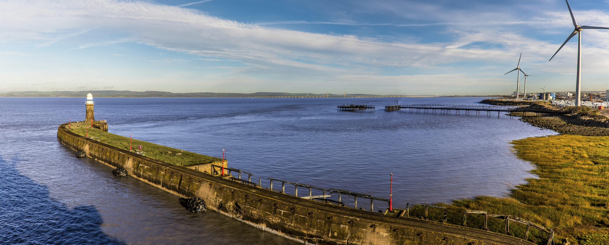 Kueste von Avonmouth, England
