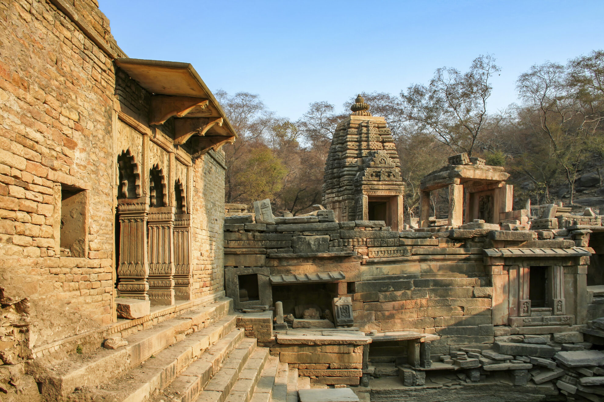 Hinduistische Tempel Ruine in Bateshwar, Indien