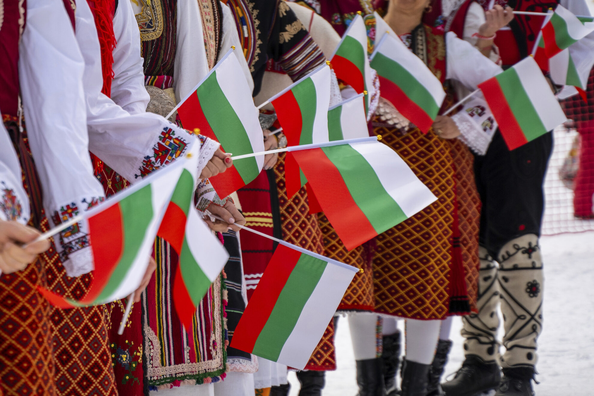 Kinder in Bulgarischer Tracht