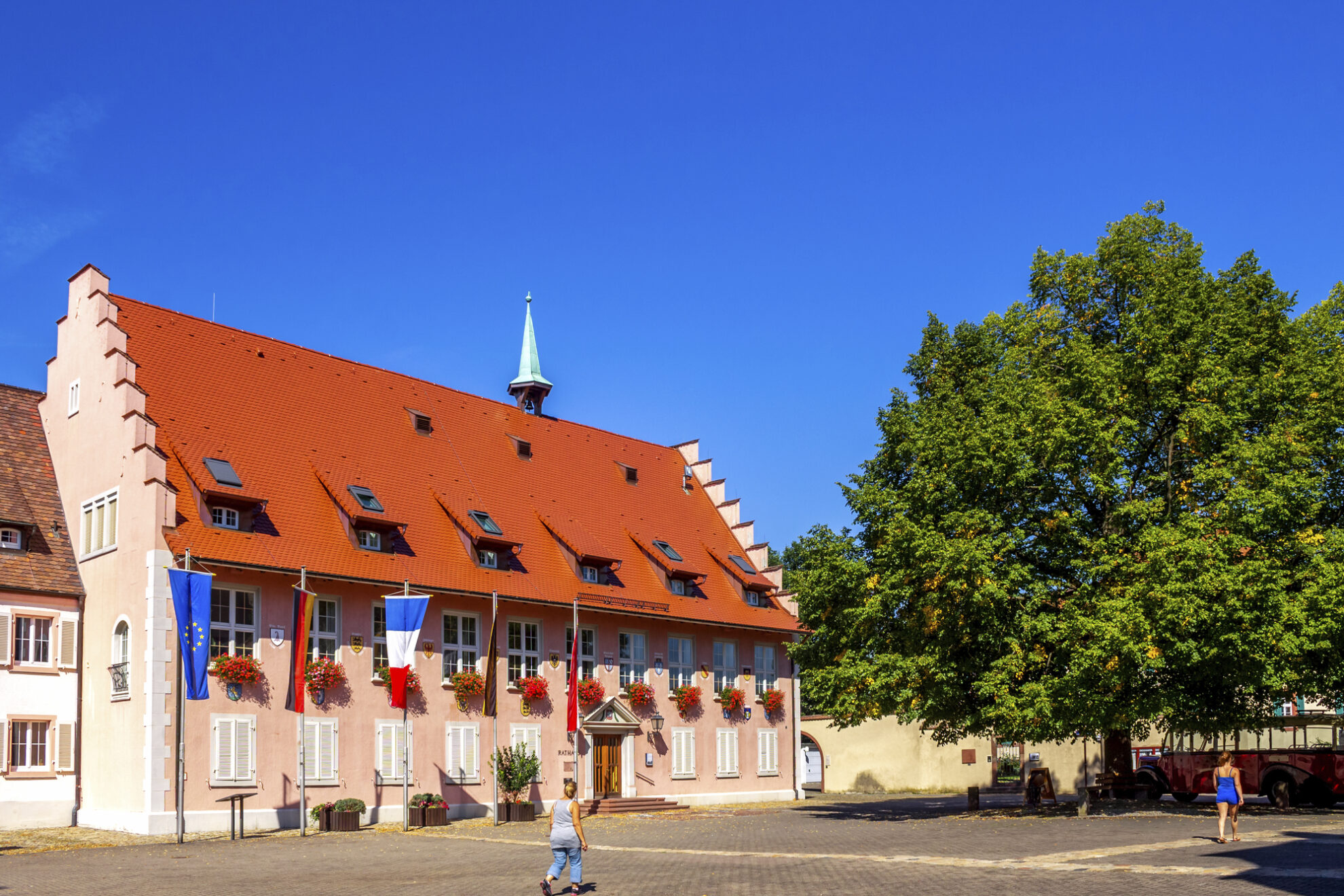 Das Rathaus von Breisach, Deutschland
