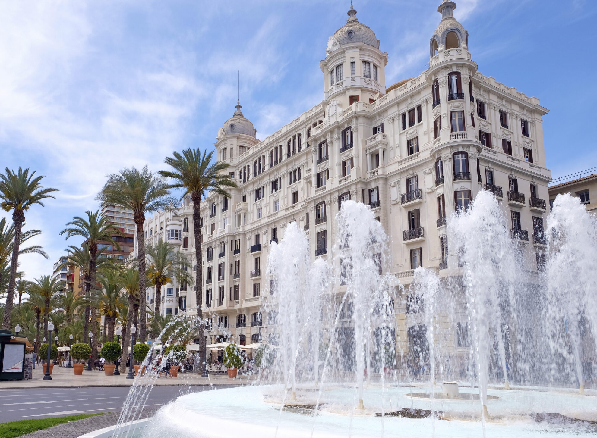 Springbrunnen in Alicante, Spanien