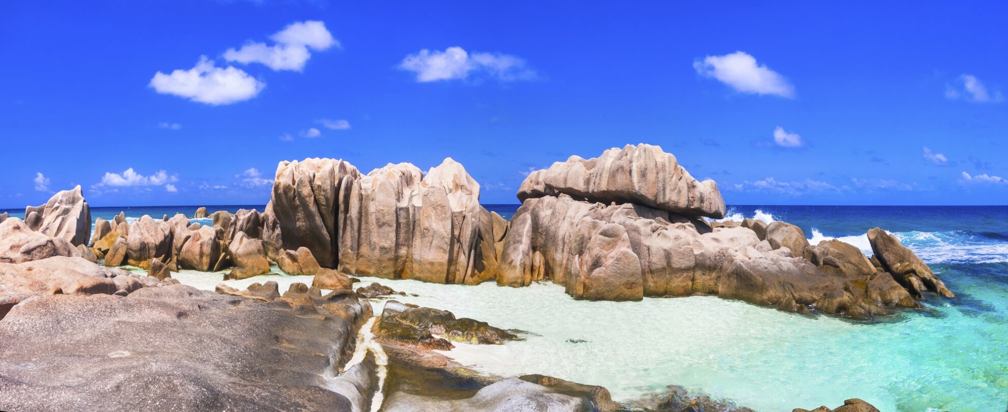 La Digue, Felsen