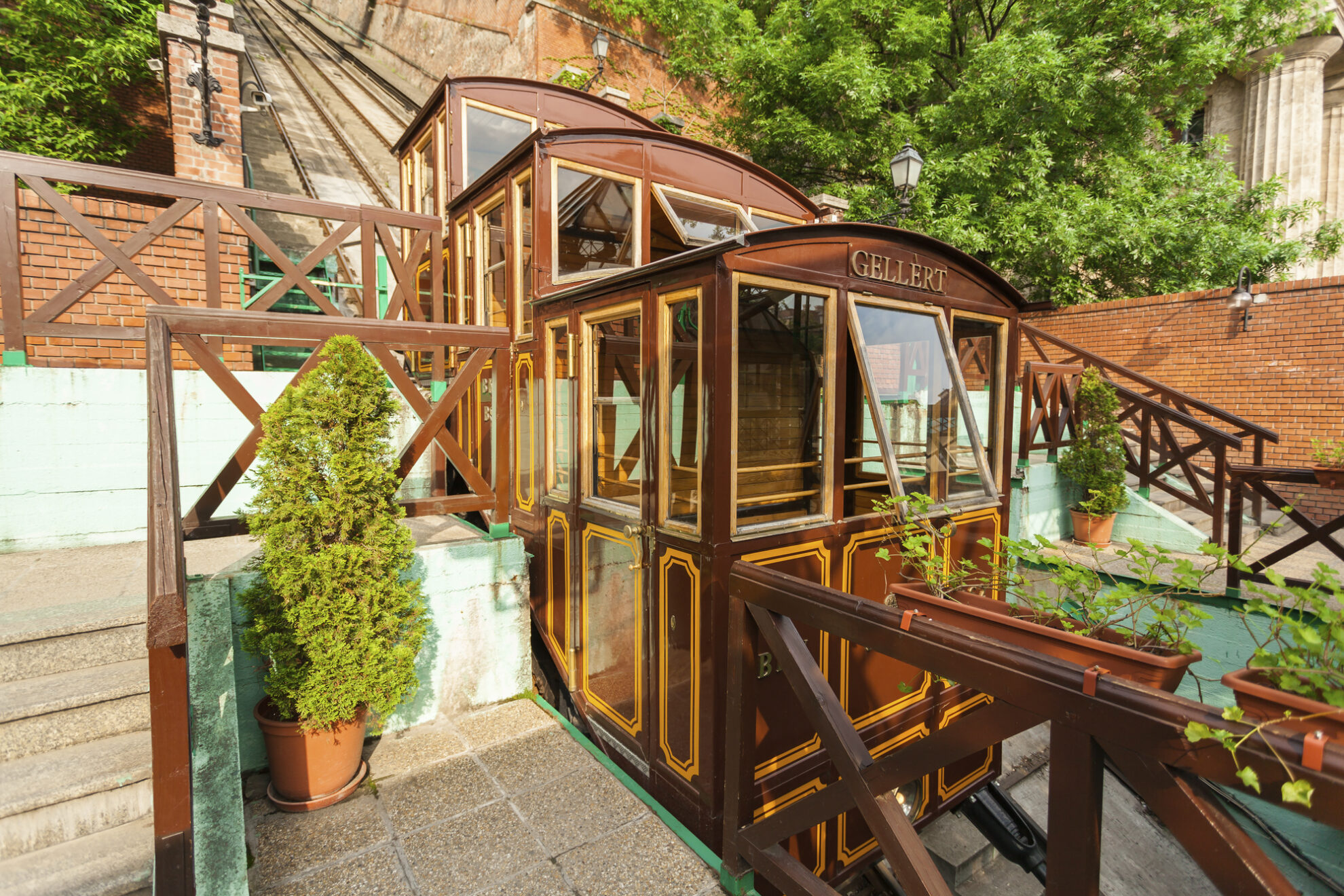 Gellert Aufzug, Budapest, Ungarn