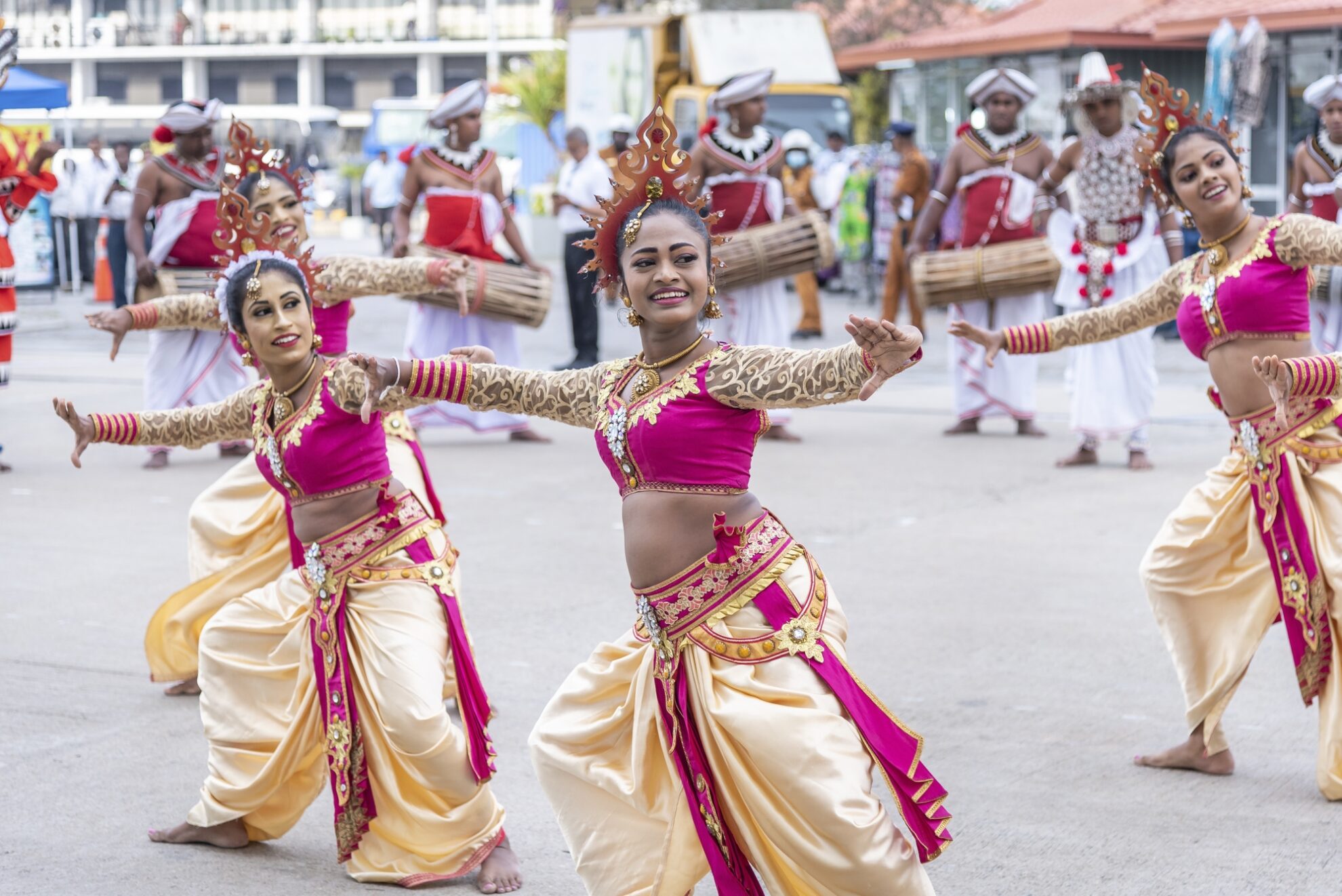 Colombo, Empfang an der Pier