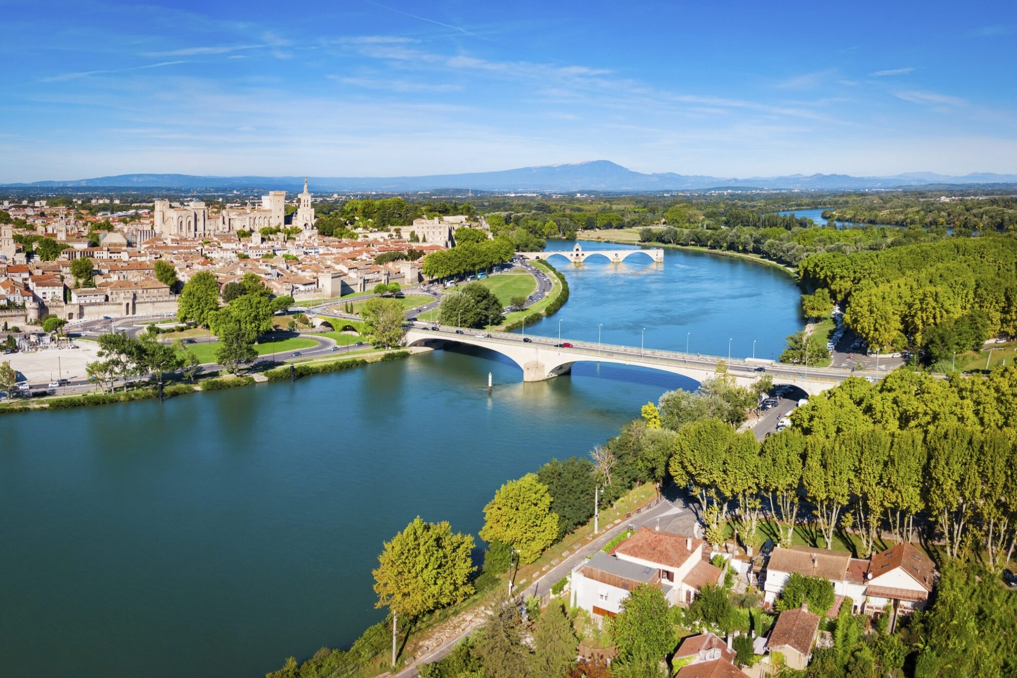 Avignon, Rhonezufluss