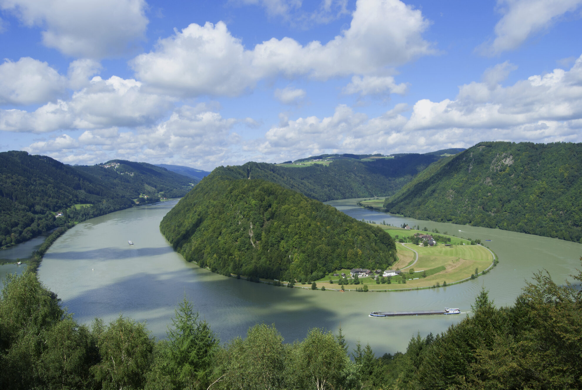 Schlögener Schlinge, Österreich