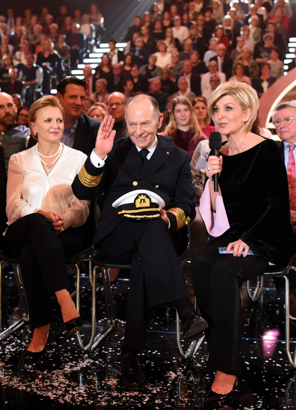 Carmen Nebel und Kapitän Morten Hansen / Bildhinweis: Sascha Baumann/ZDF