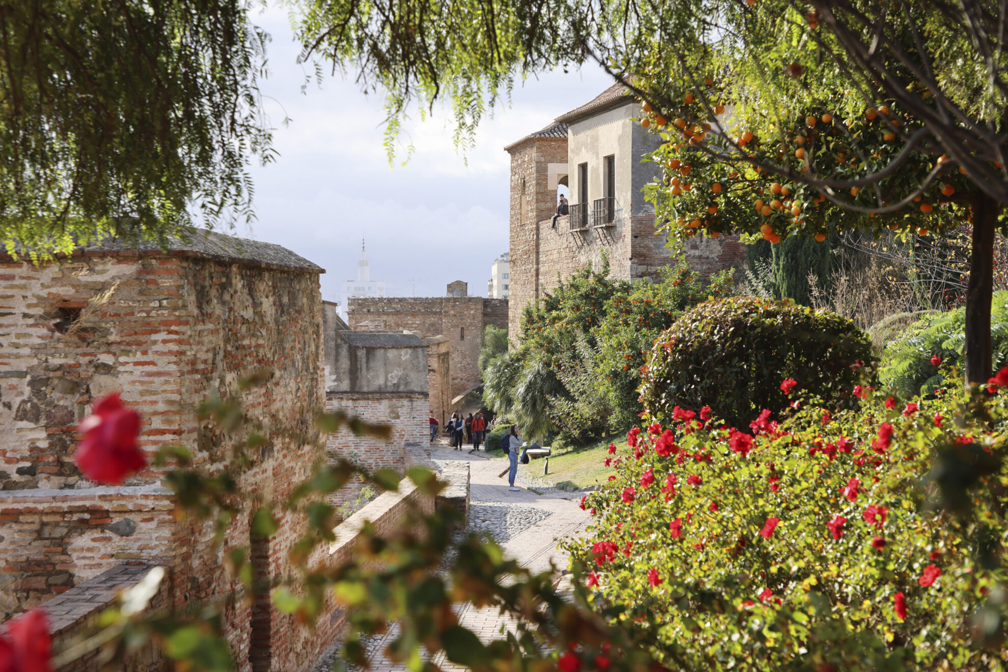 Malaga, Aussicht von der Alcazaba Festung, Spanien