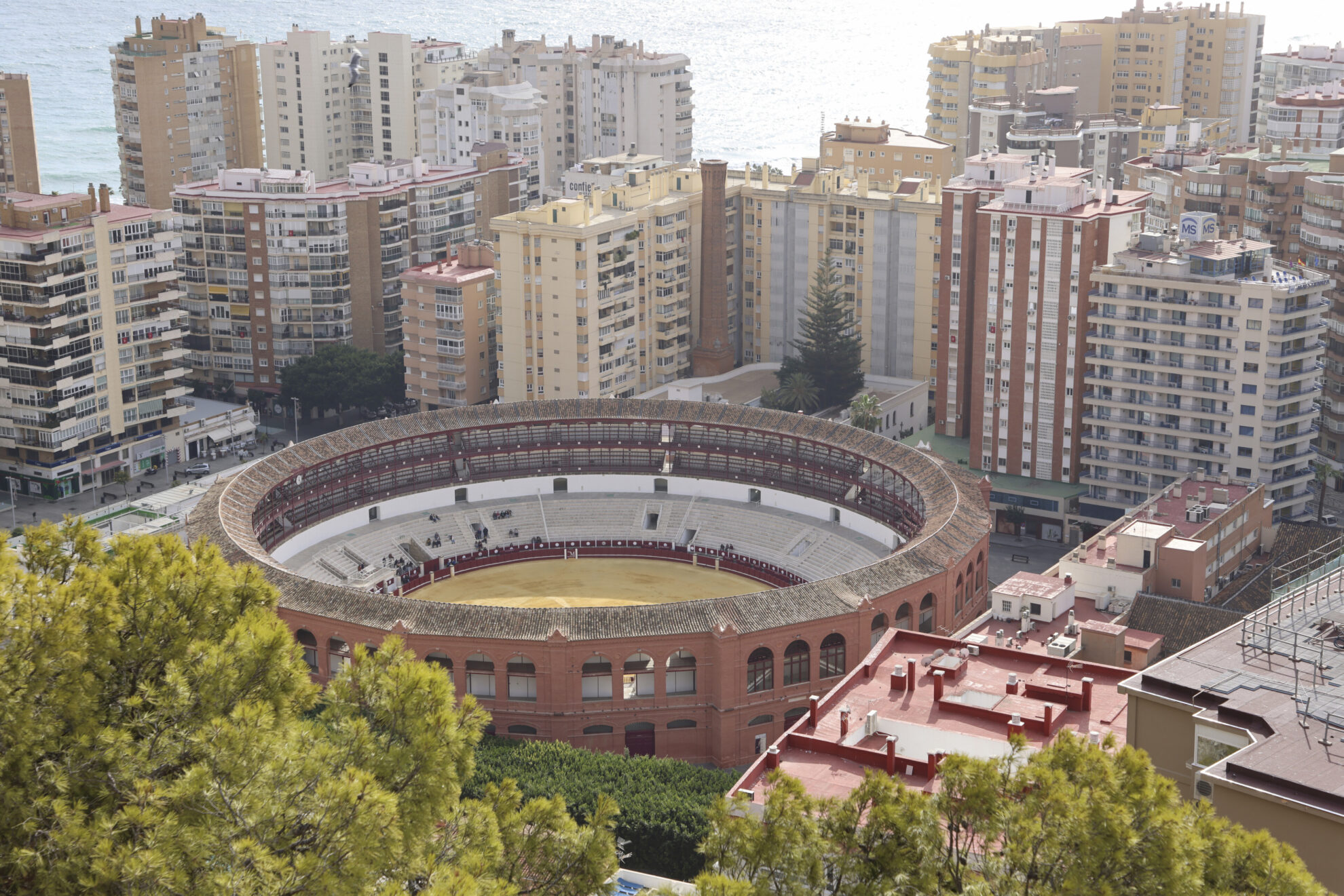 Stierkampfarena in Malaga, Spanien