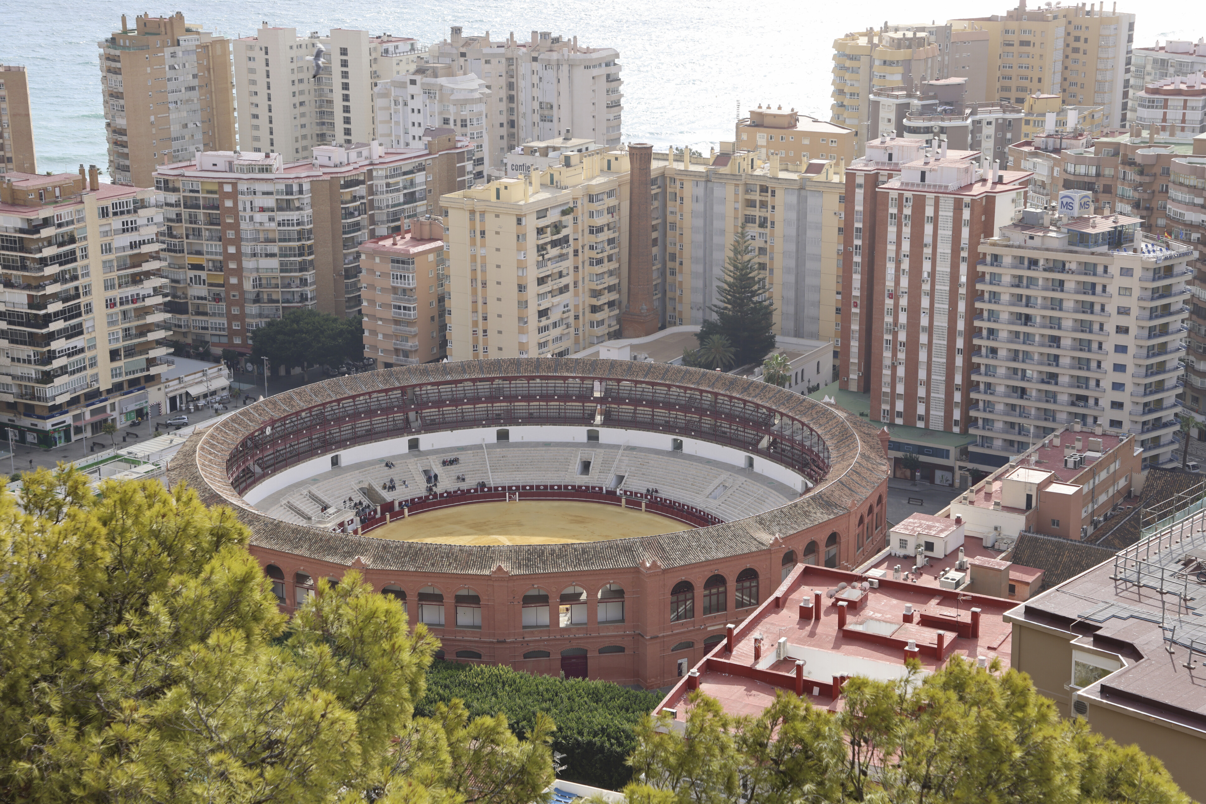 Stierkampfarena in Malaga, Spanien
