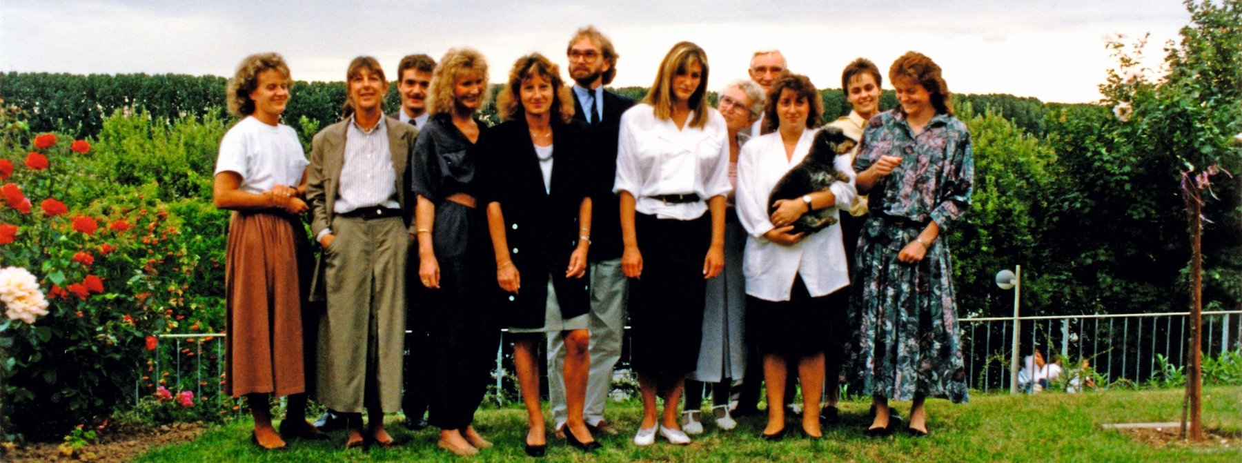 Gruppenfoto Phoenix Reisen Team von 1989