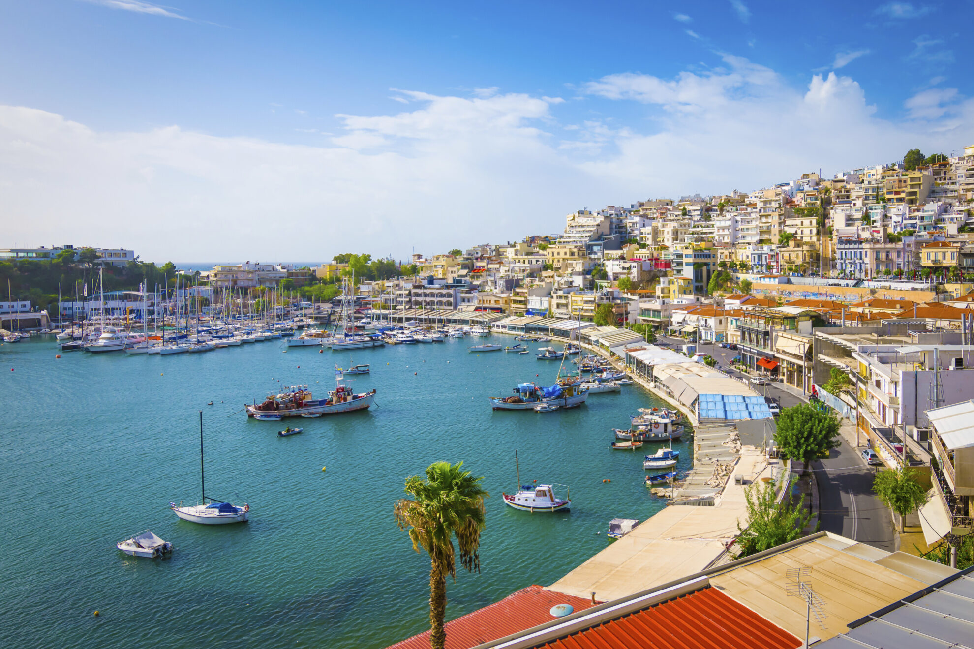 Bucht und Hafen von Piräus, Griechenland