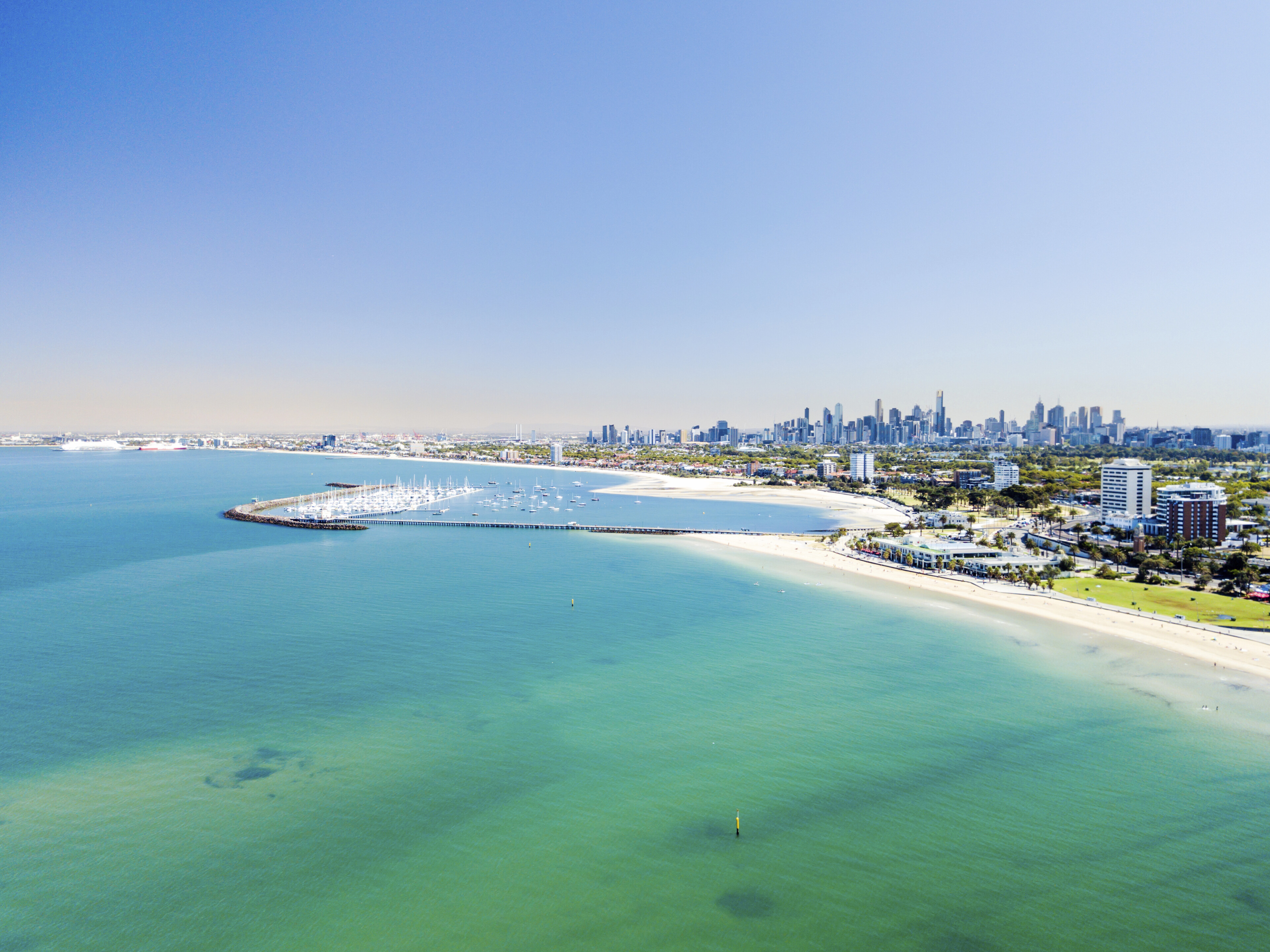 St Kilda Beach in Melbourne, Australien