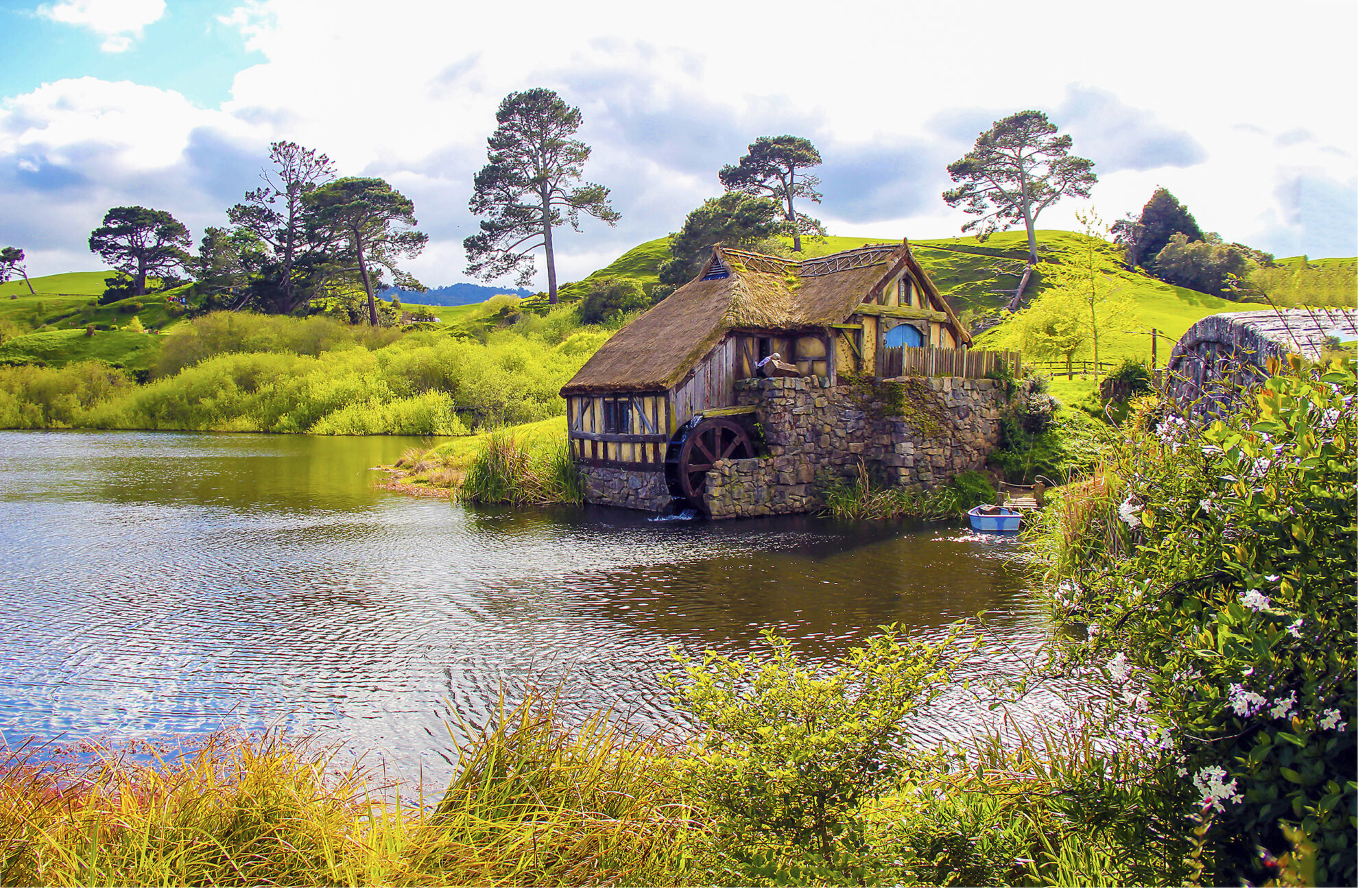 Hobbiton Filmdorf in Mount Maunganui, Neuseeland