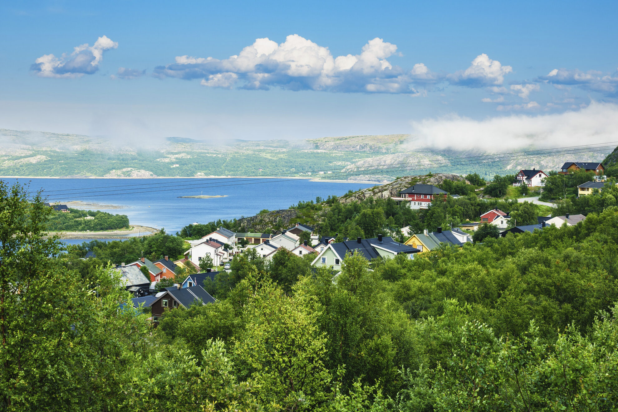 Aussicht auf den Fjord, Norwegen