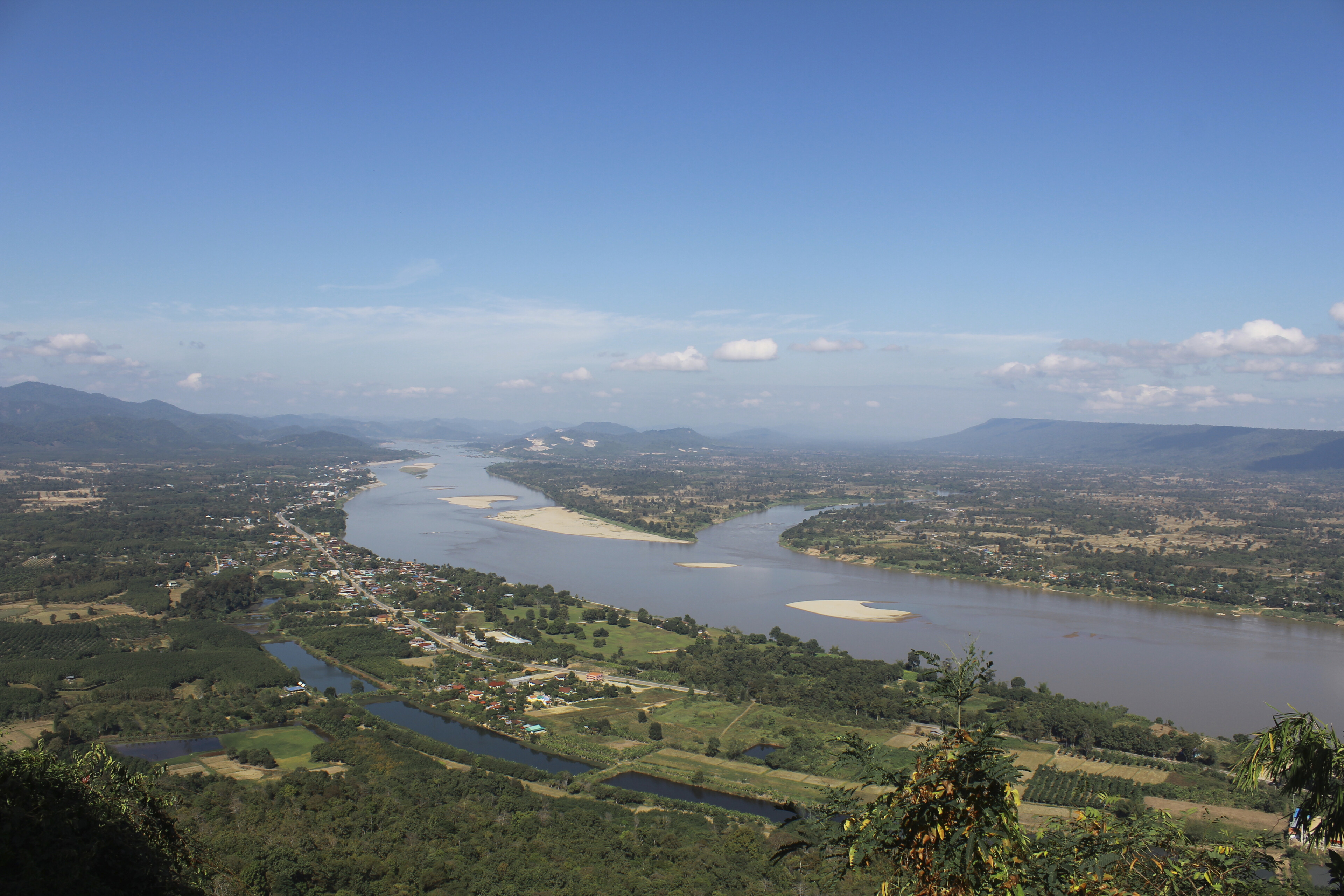Luftaufnahme von Kratié, Kambodscha