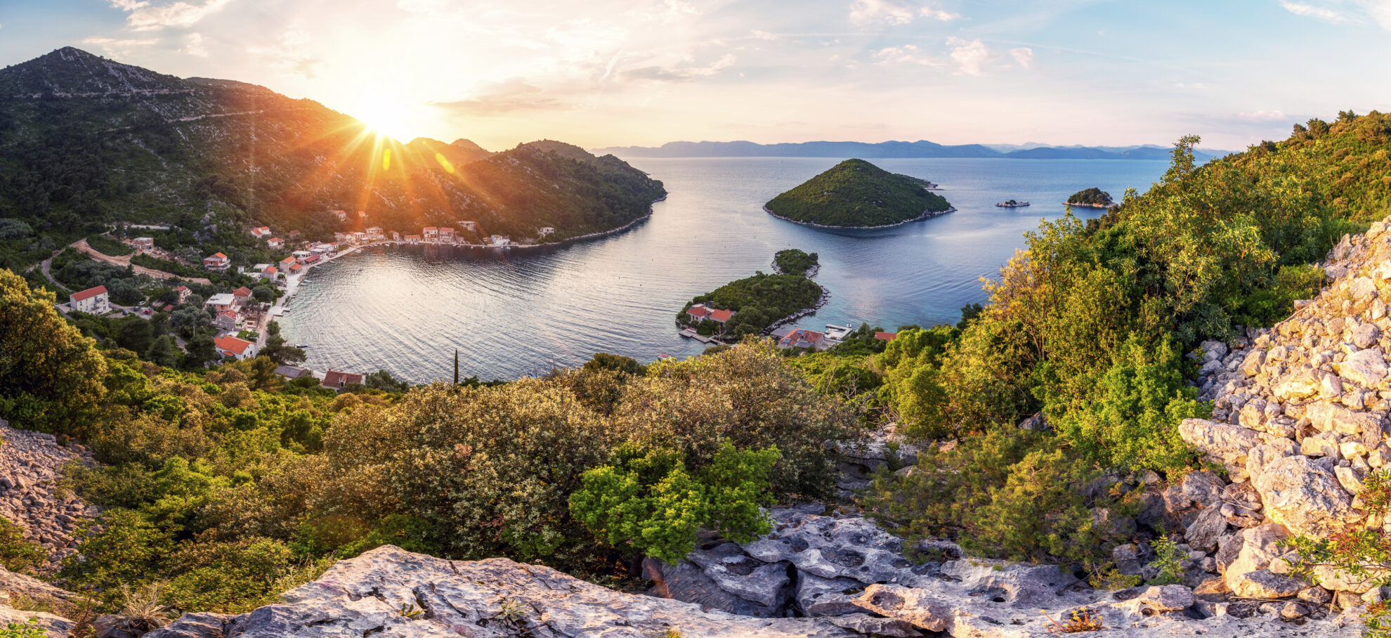 Bucht auf der Insel Mljet, Kroatien