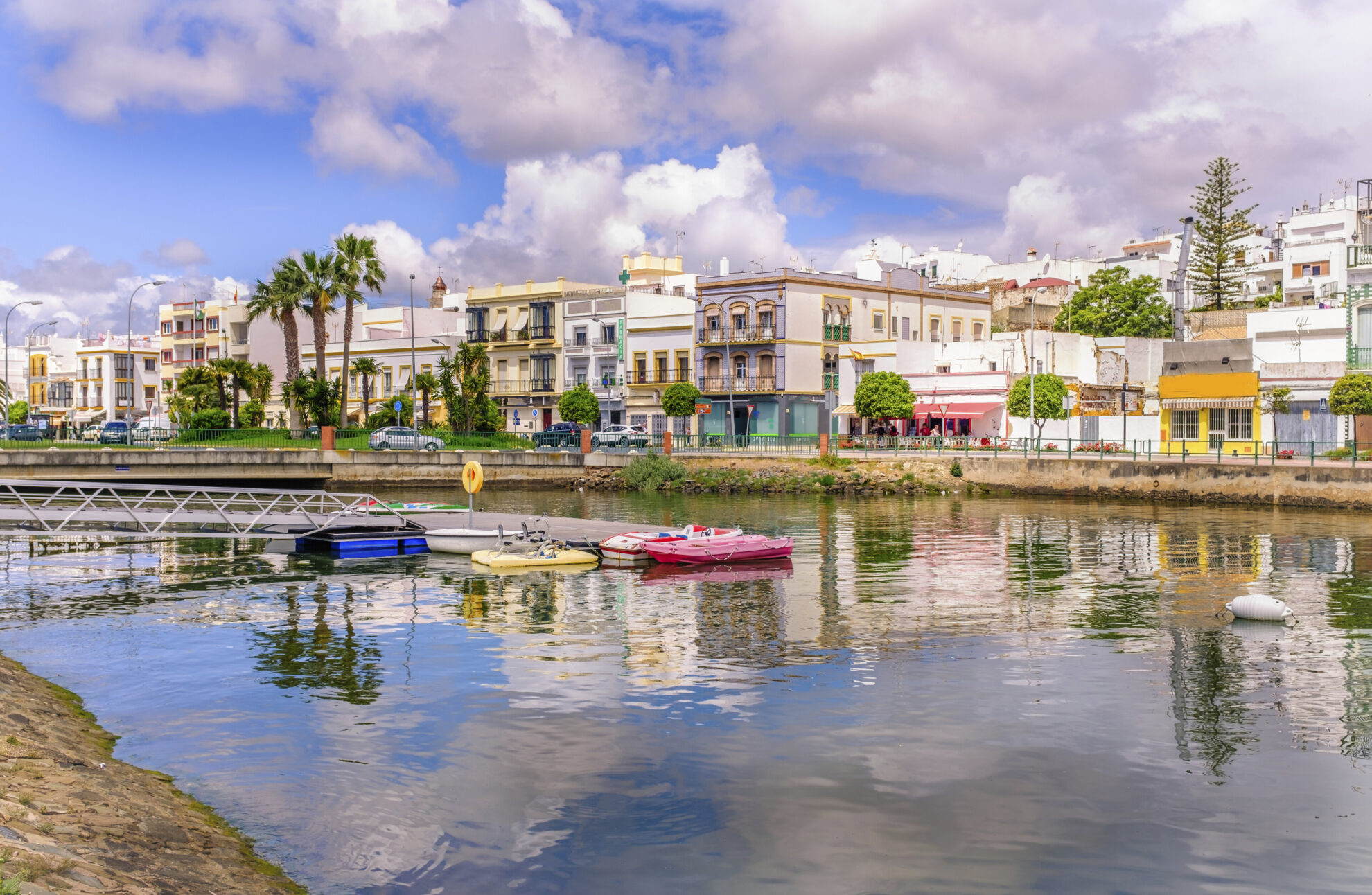 Hafenstadt Huelva, Spanien