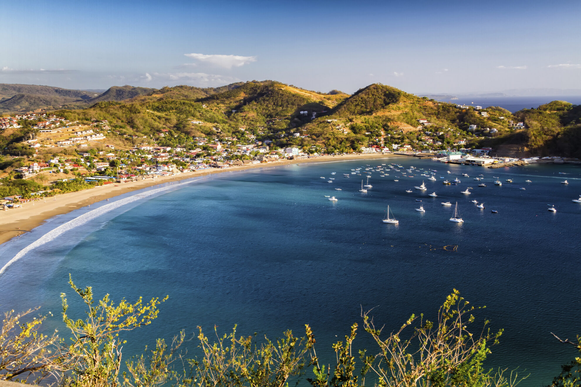 Blick über die Bucht in San Juan del Sur, Nicaragua