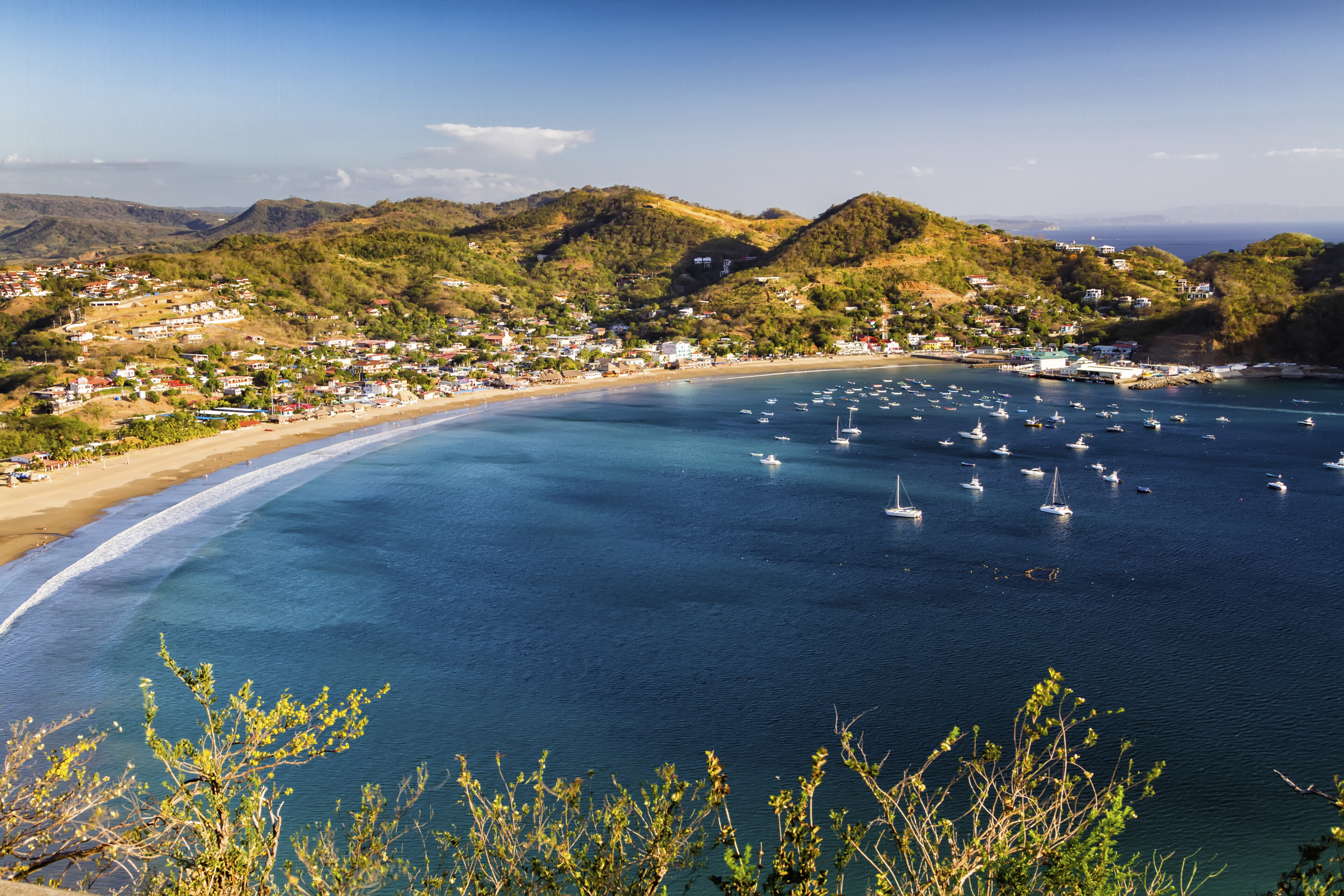 Blick über die Bucht in San Juan del Sur, Nicaragua