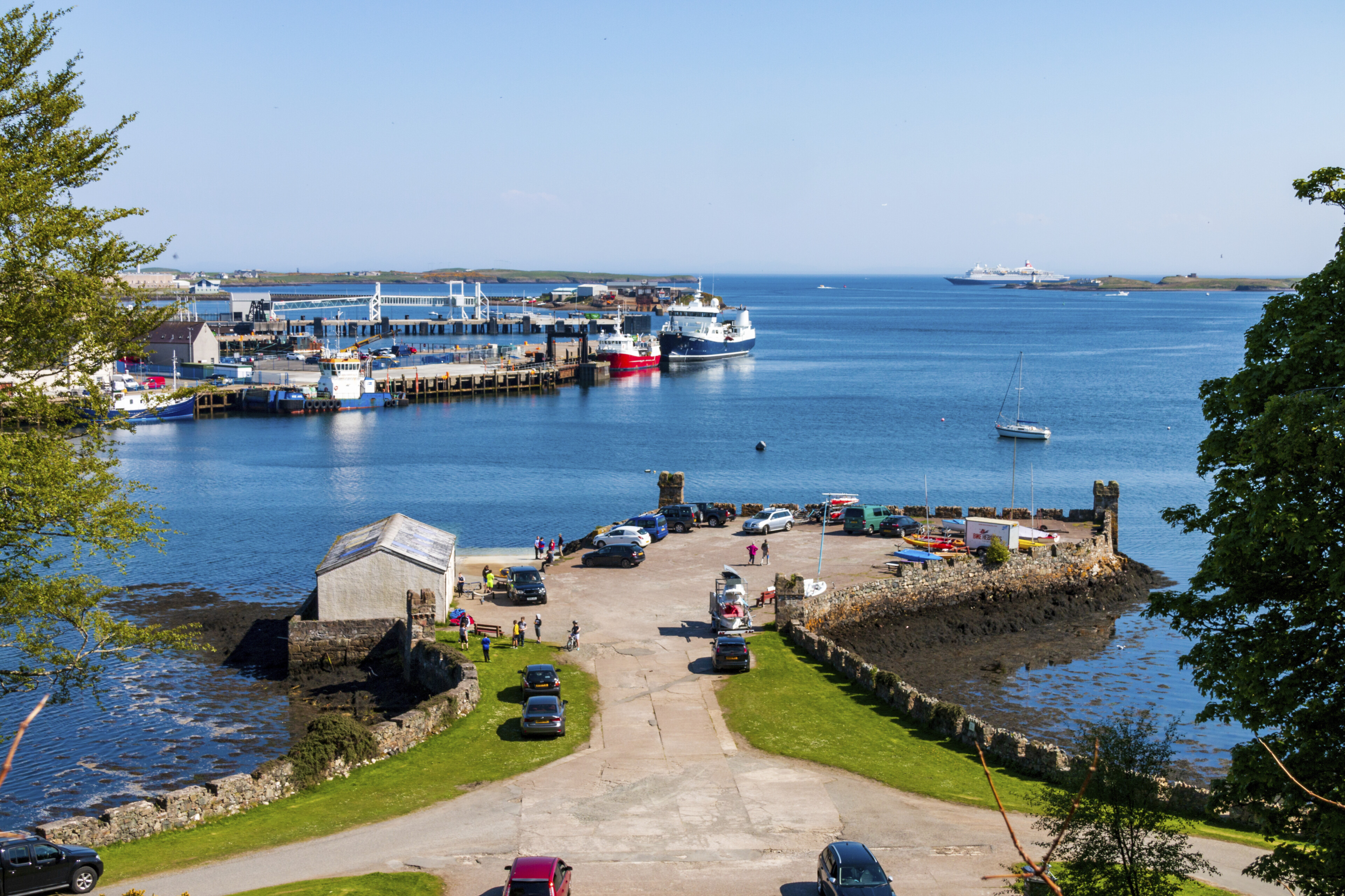 Hafen von Stornoway, Schottland