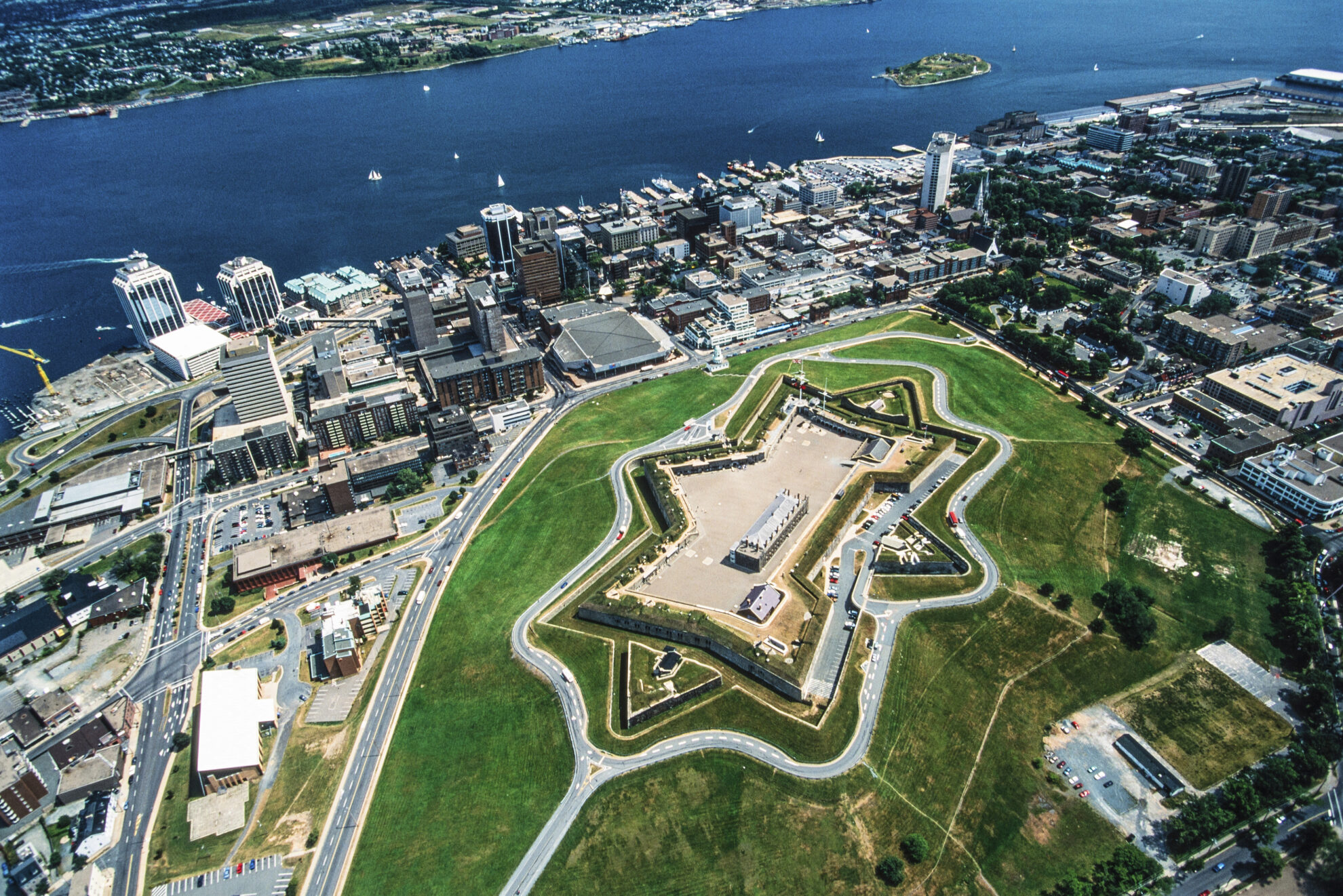 Luftaufnahme der Halifax Festung in Nova Scotia, Kanada