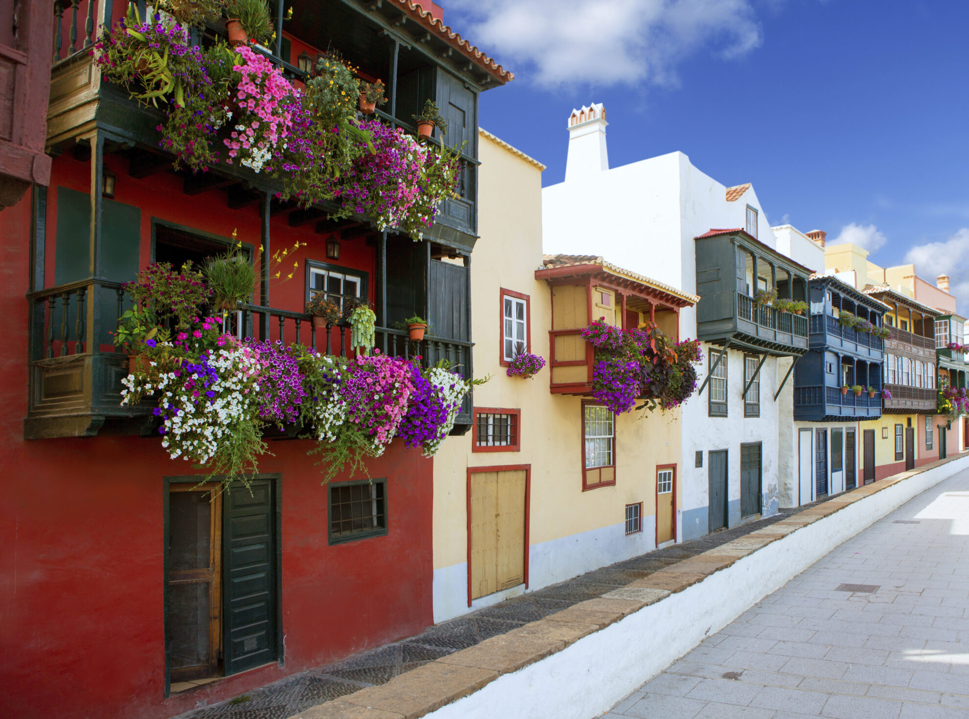 Straße in Santa Cruz de La Palma, Spanien