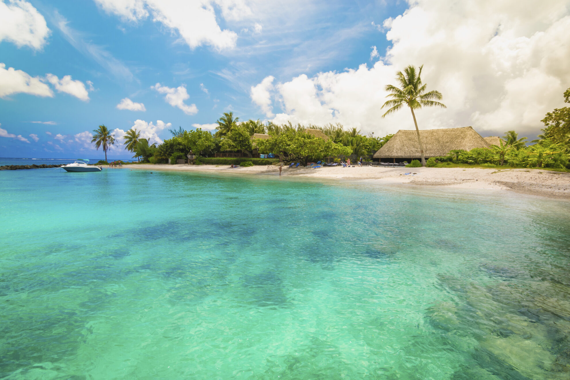 Huahine Strand, Franzoesische Polynesien