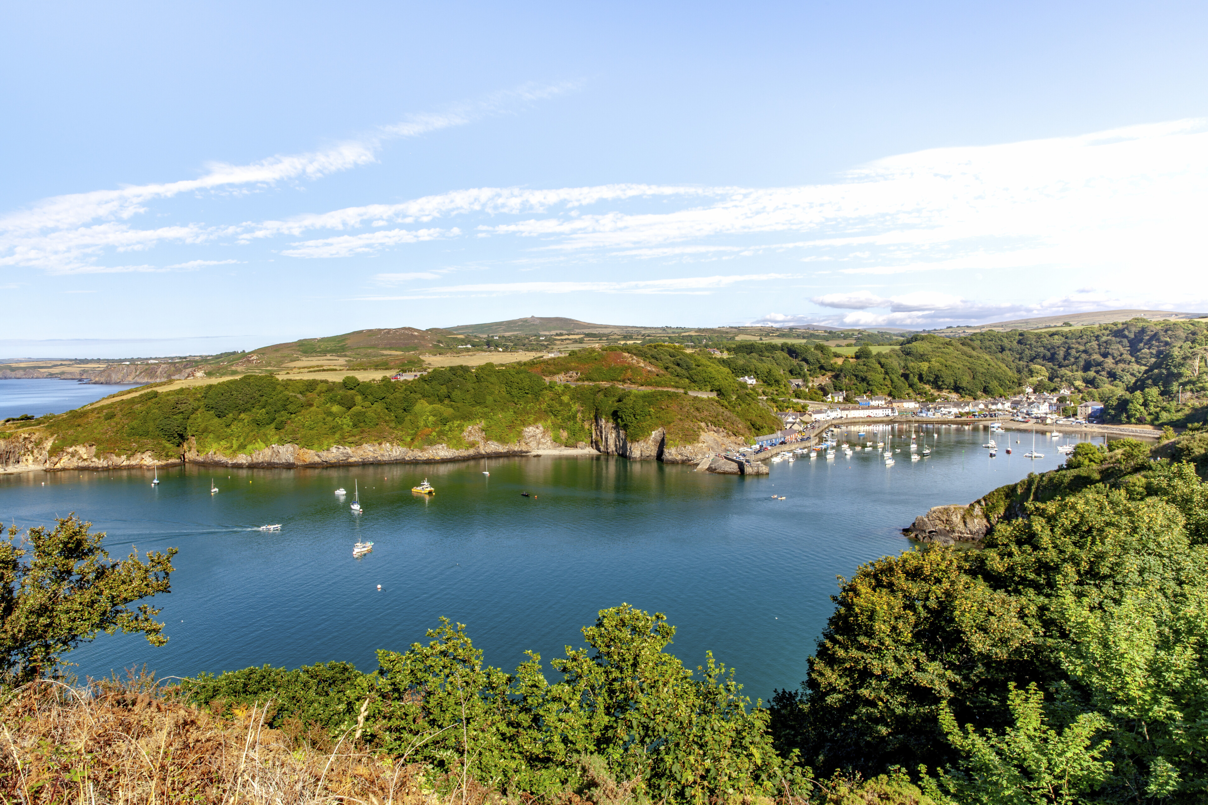 Küste von Fishguard, Wales