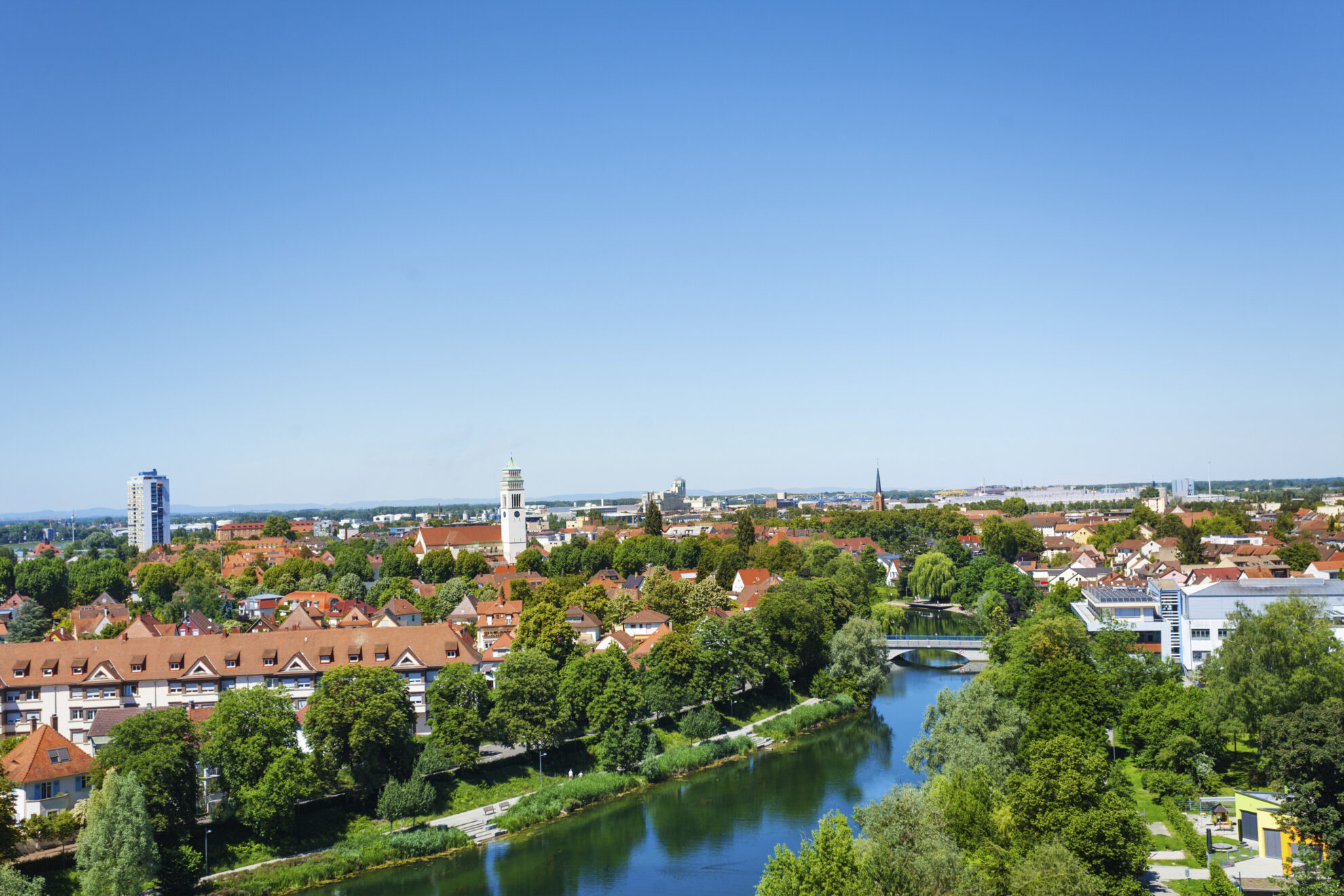 Panorama Kehl, Deutschland